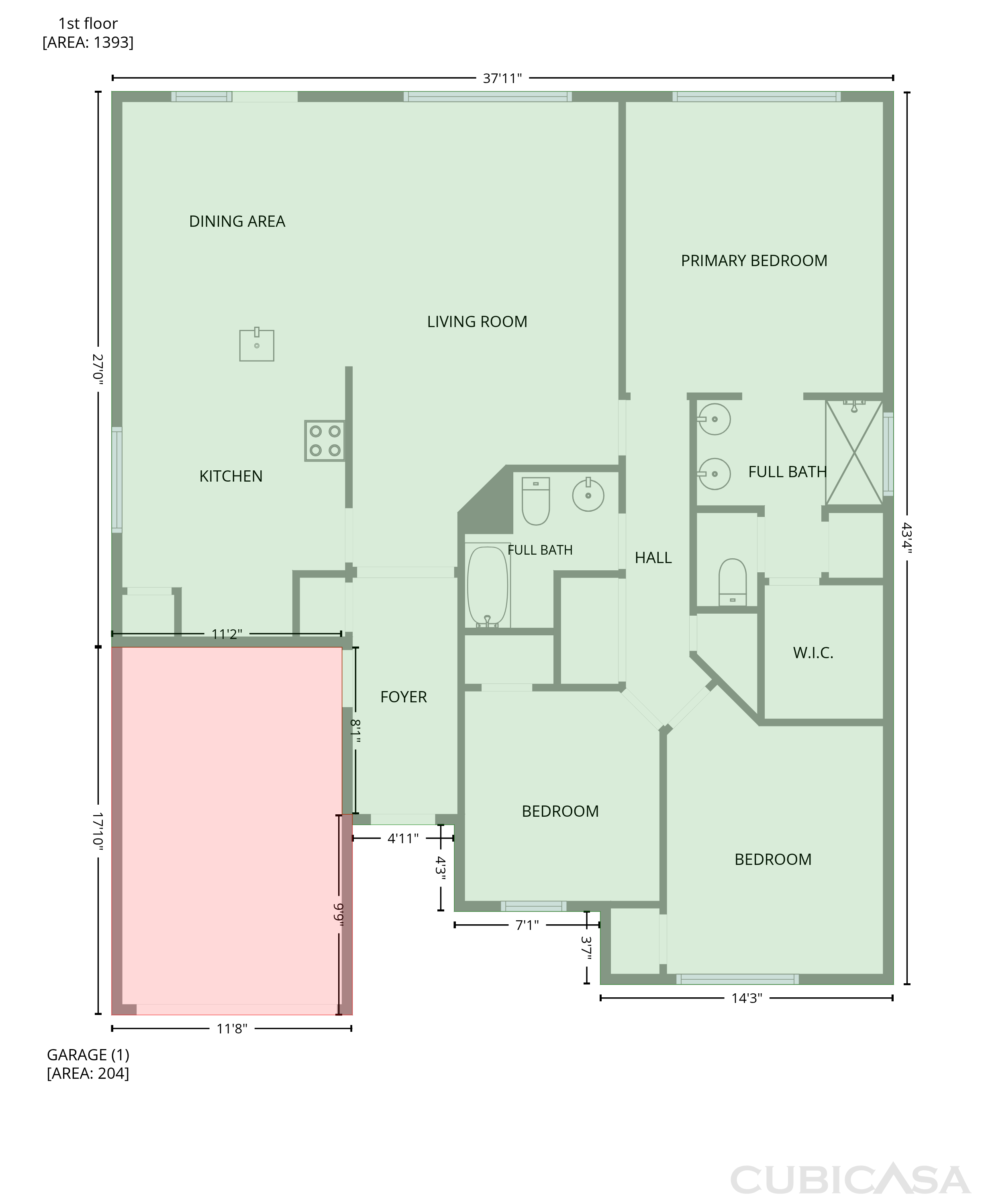 Main Floor of 311 Pebble Way, Durham, NC