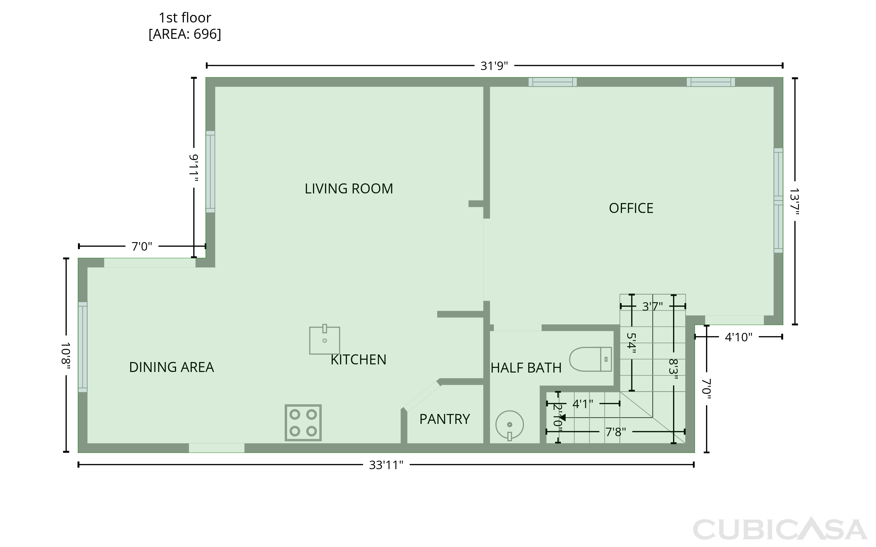 Main Floor of 330 S Leandro, Mesa, AZ
