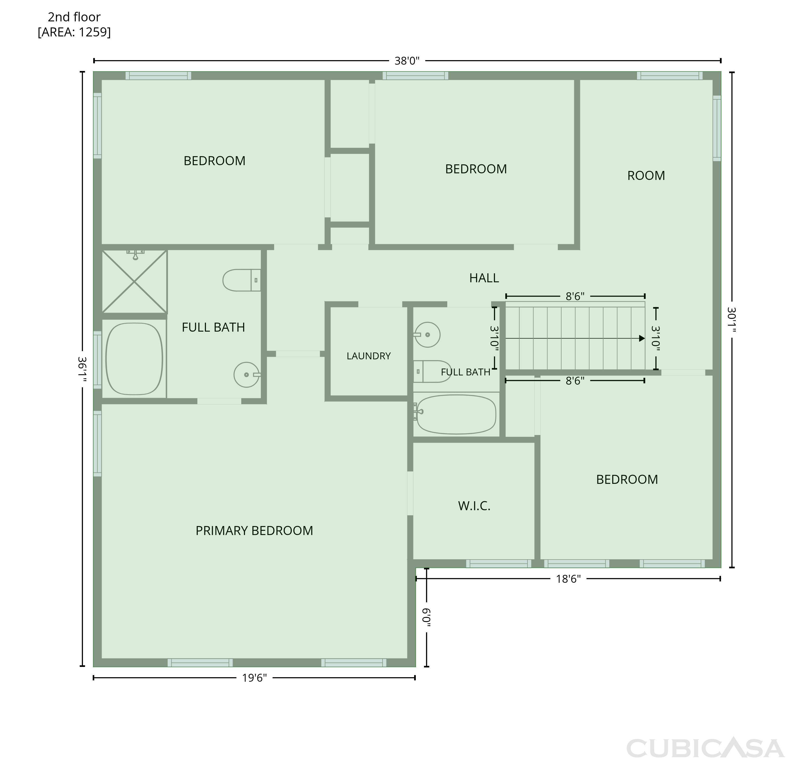 Second Floor of 108 Valley Vista Ct, Garner, NC
