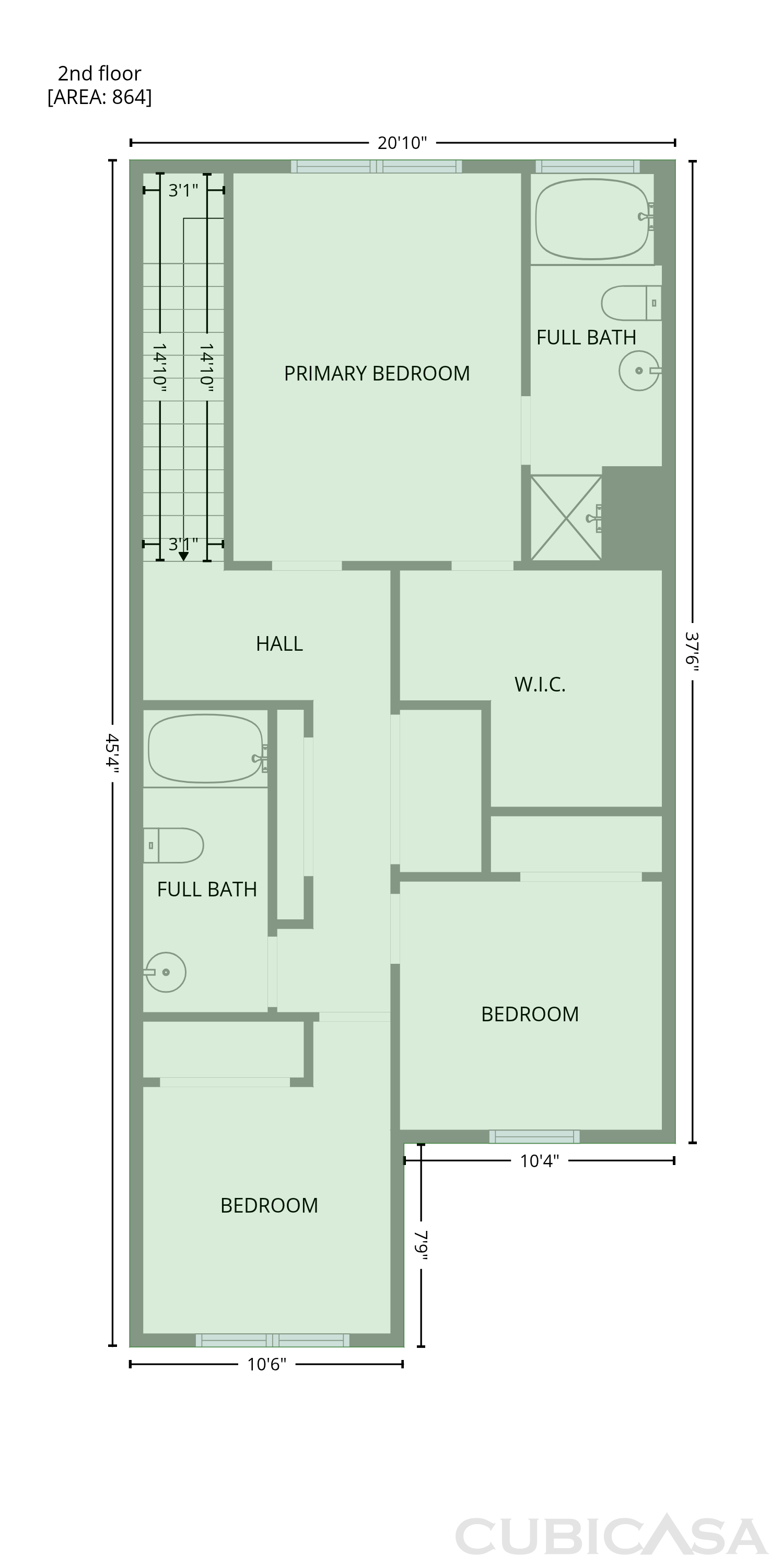 Second Floor of 3318 Fernview Dr, Lawrenceville, GA