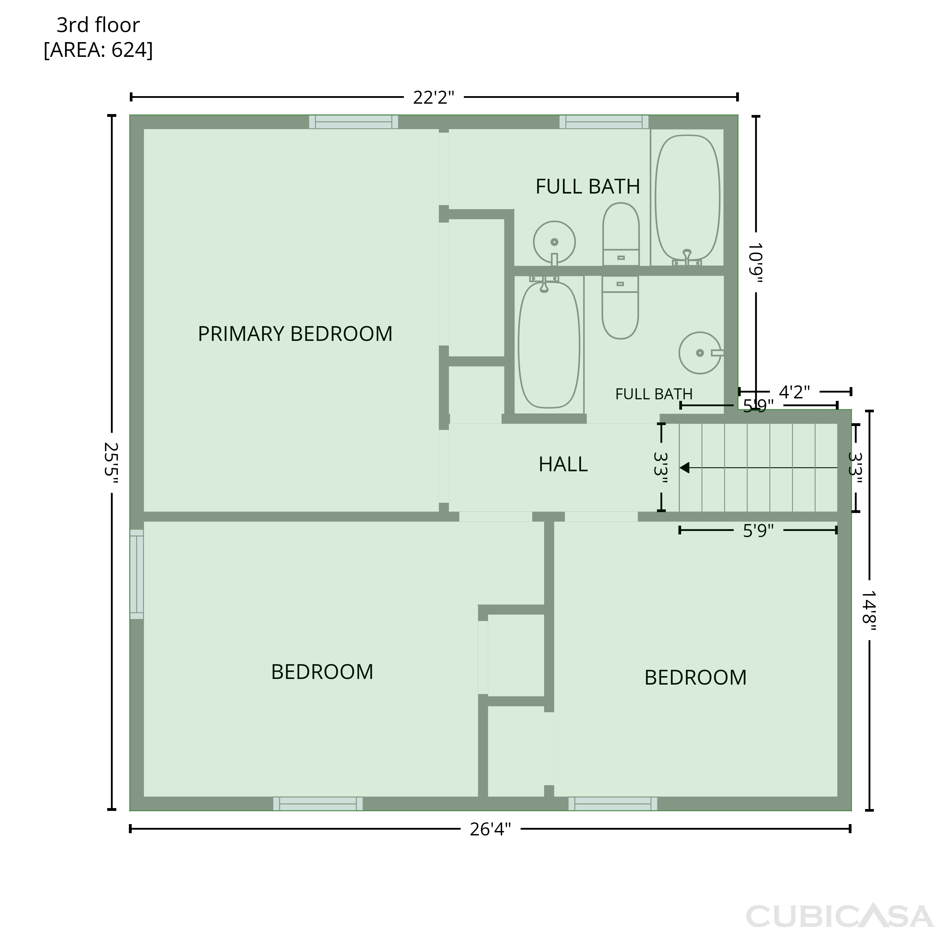 Third Floor of 2220 Hillock Dr, Raleigh, NC
