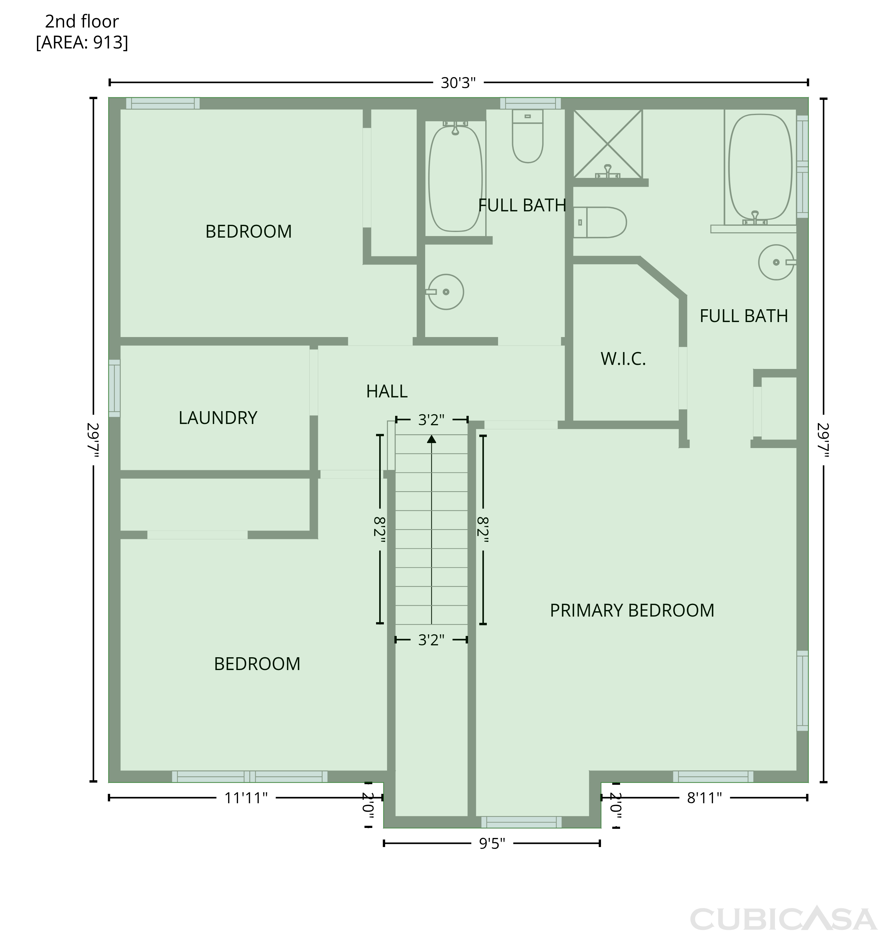Second Floor of 10502 Irongate Ln, Jonesboro, GA