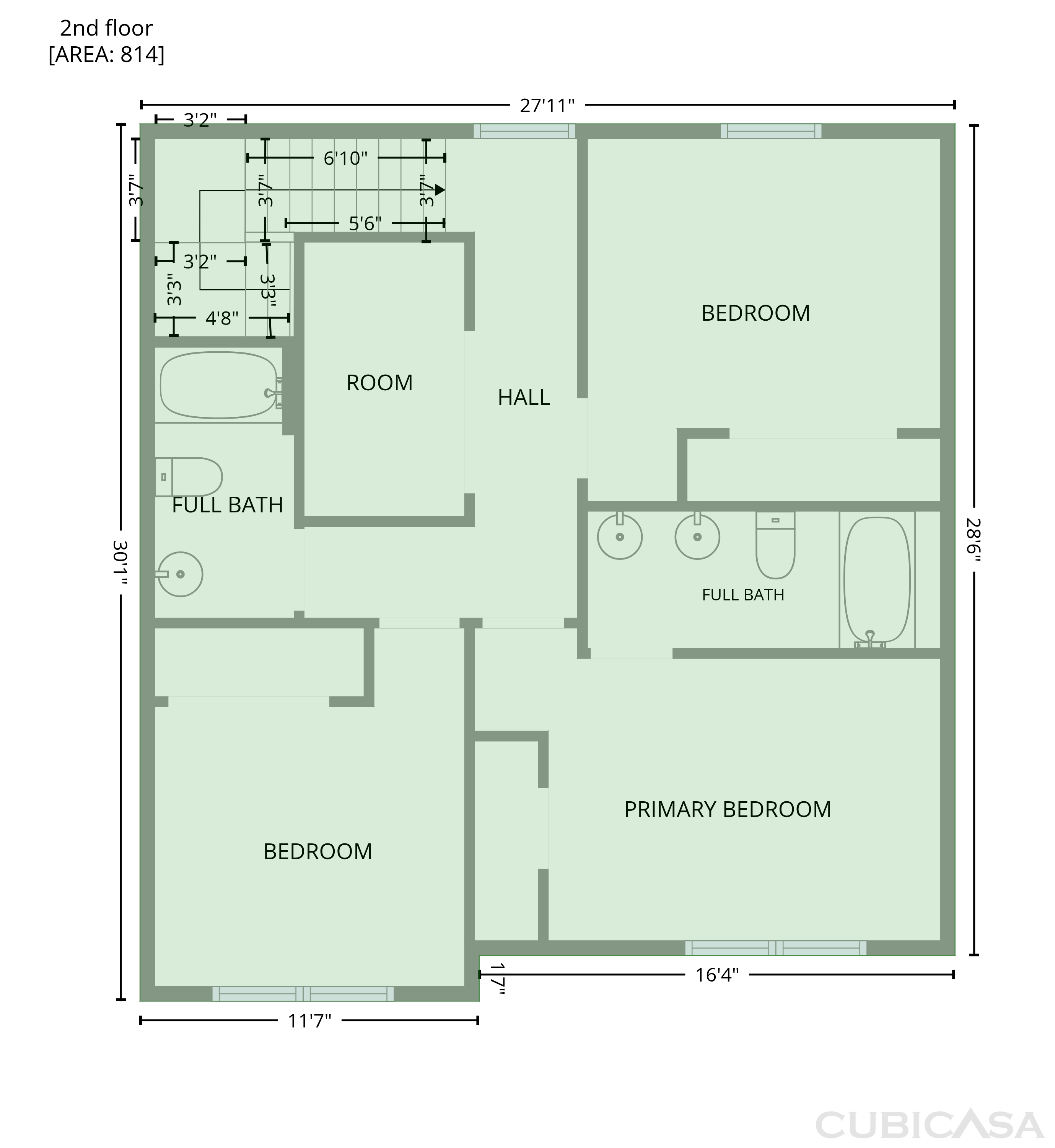Second Floor of 7006 Wandering Creek Dr, Charlotte, NC