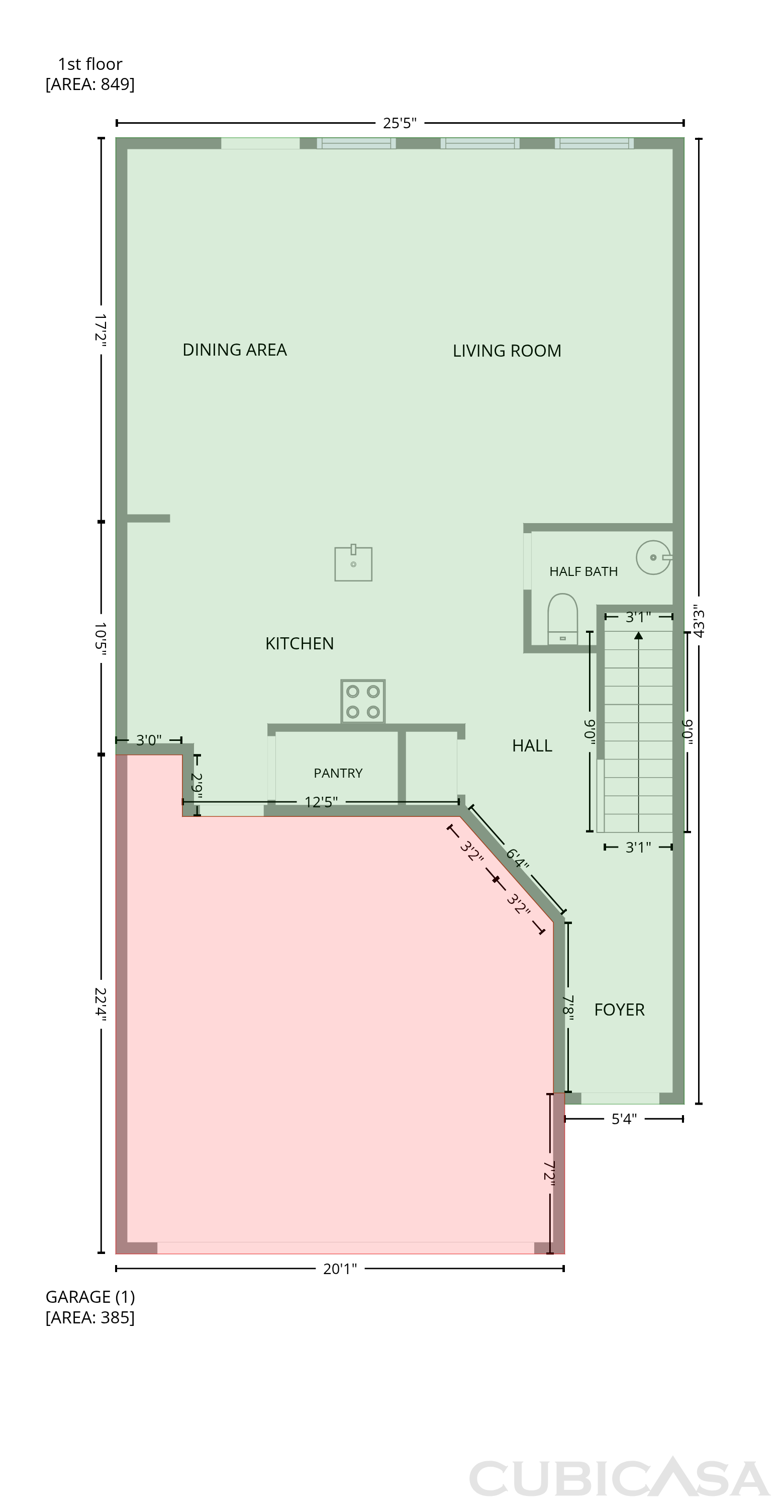 Main Floor of 1858 Porch Swing Way, Apex, NC