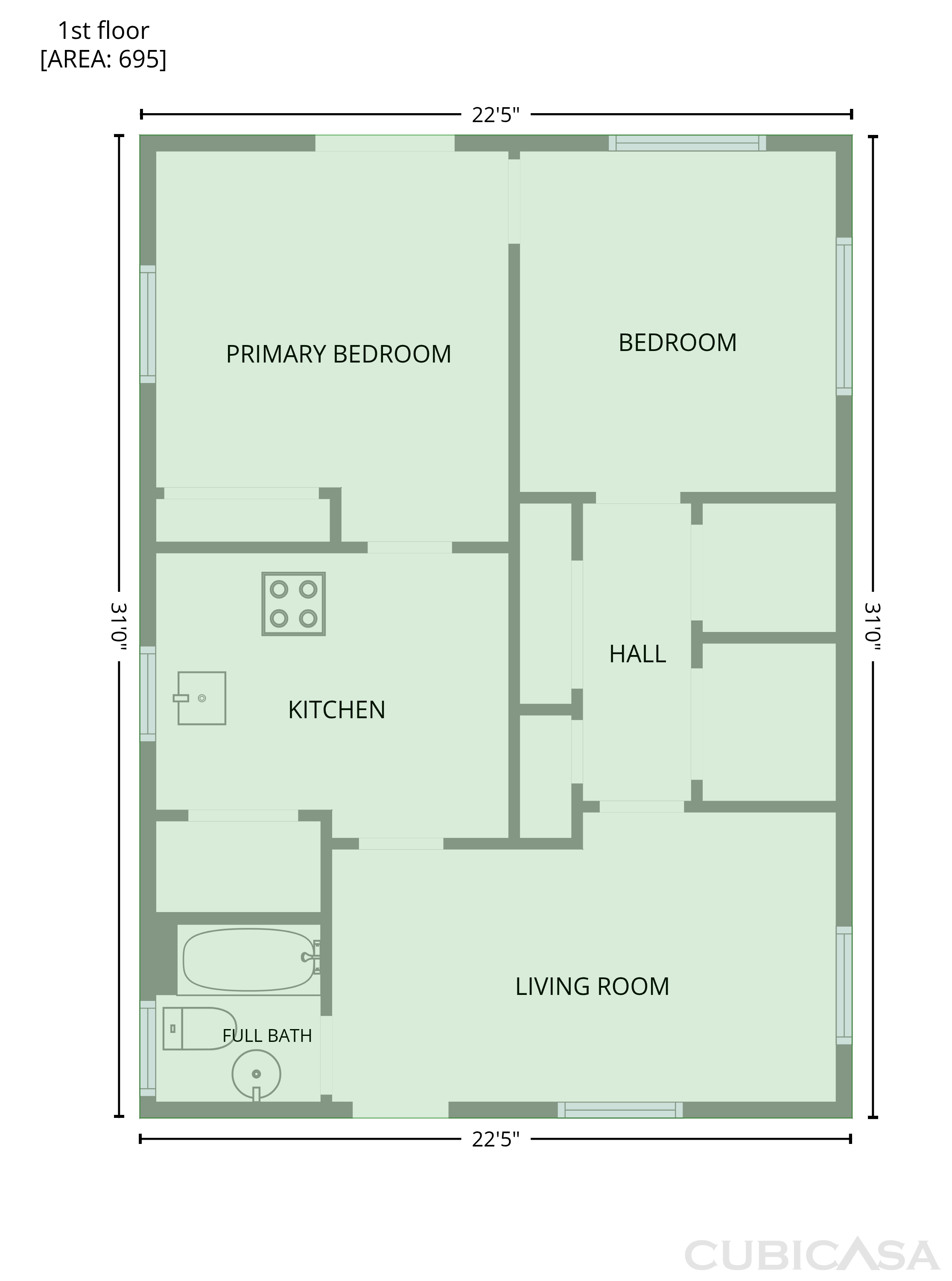 Main Floor of 35115 University St, Westland, MI