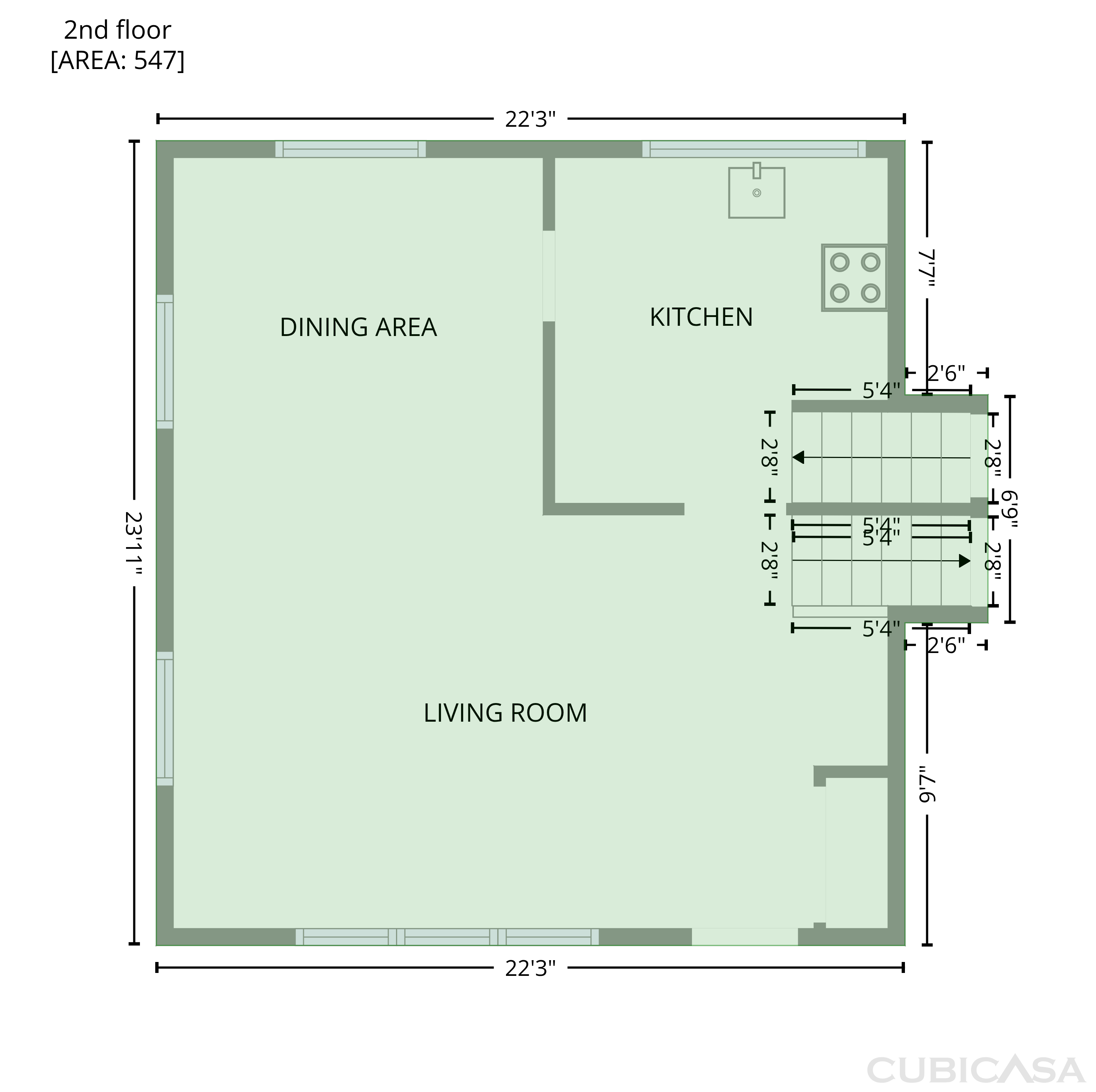 Second Floor of 6147 E 40th St, Indianapolis, IN