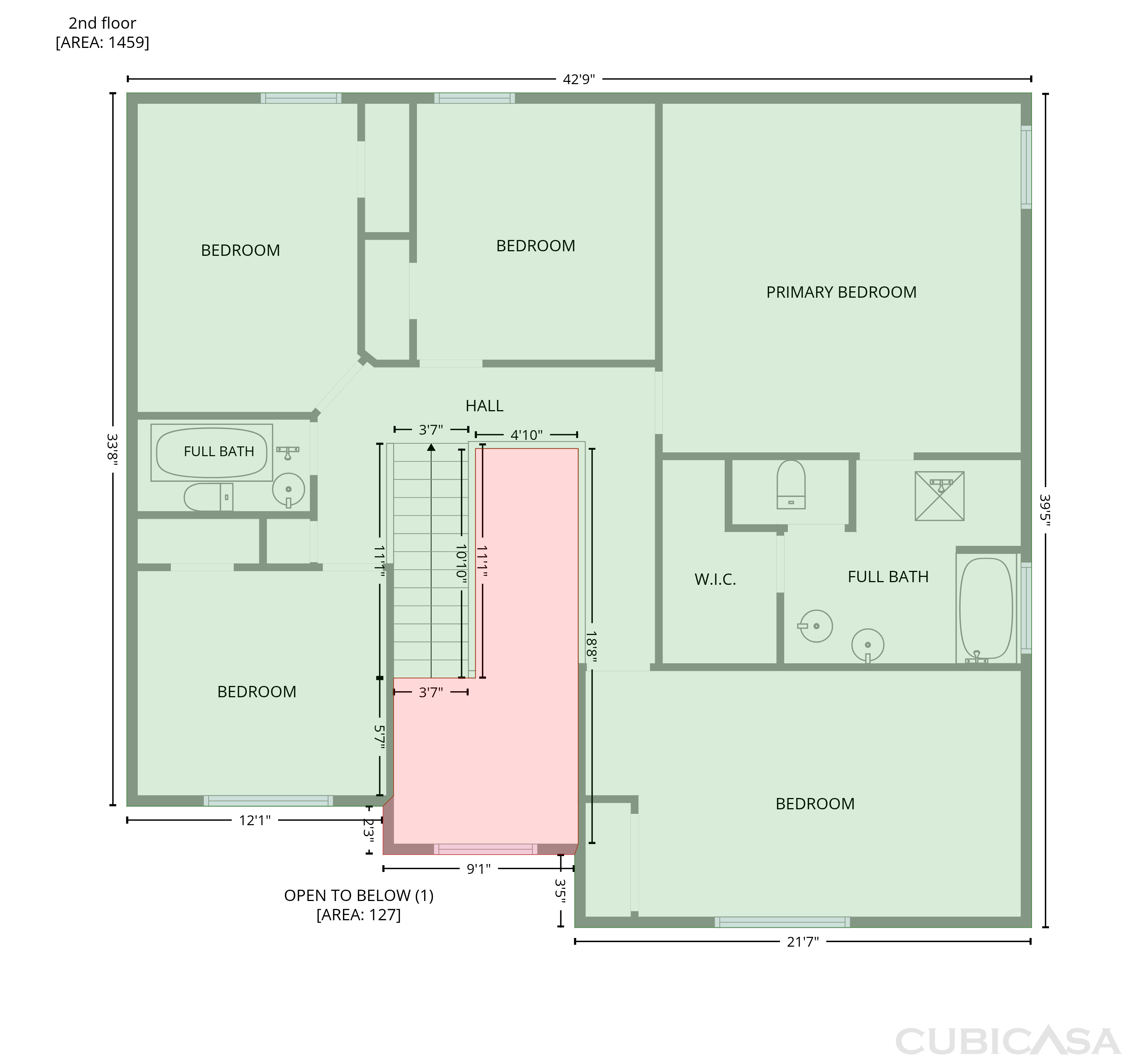 Second Floor of 1733 Apache Way, Clarksville, TN