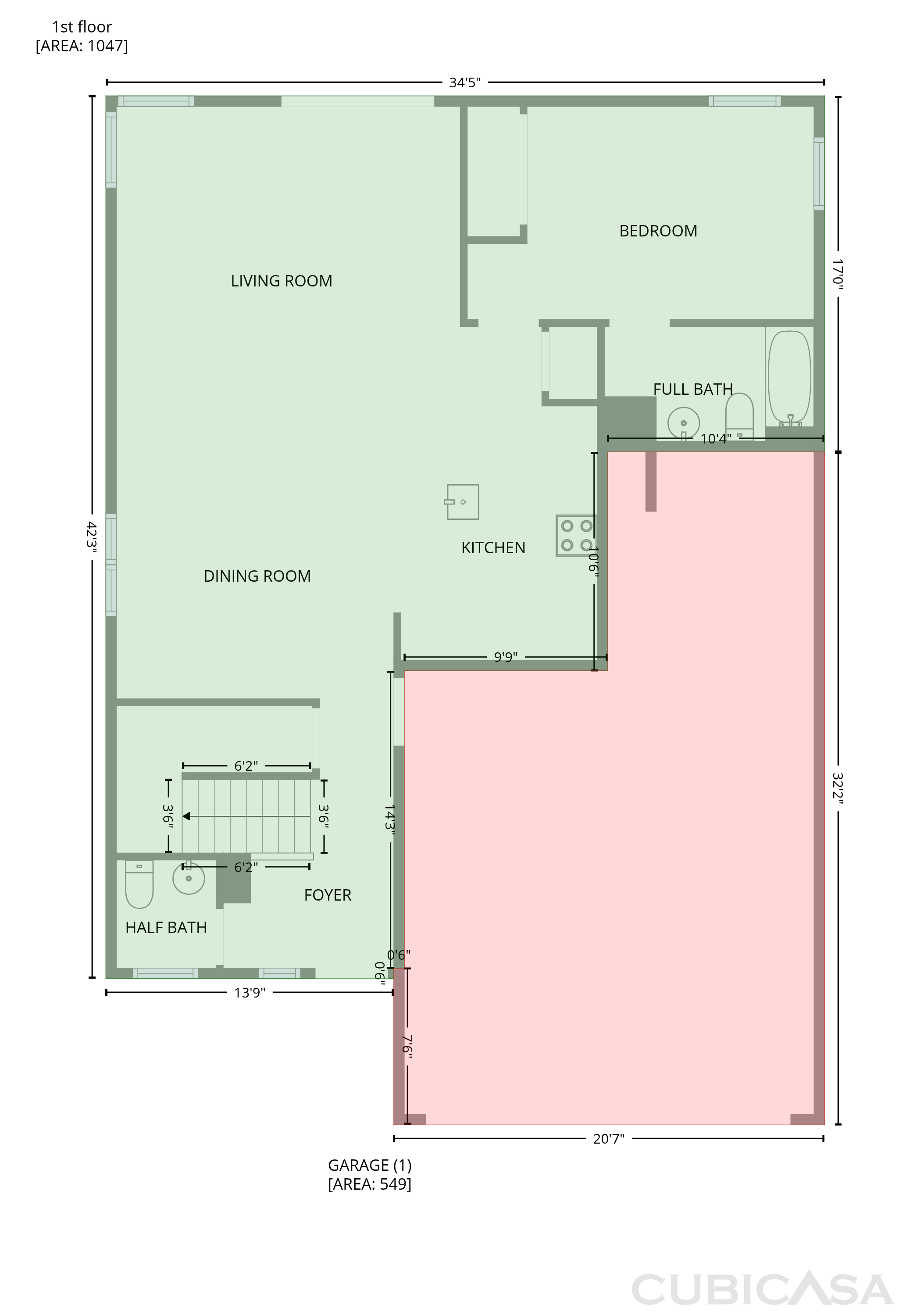 Main Floor of 4383 S Saginaw Hill Dr, Tucson, AZ