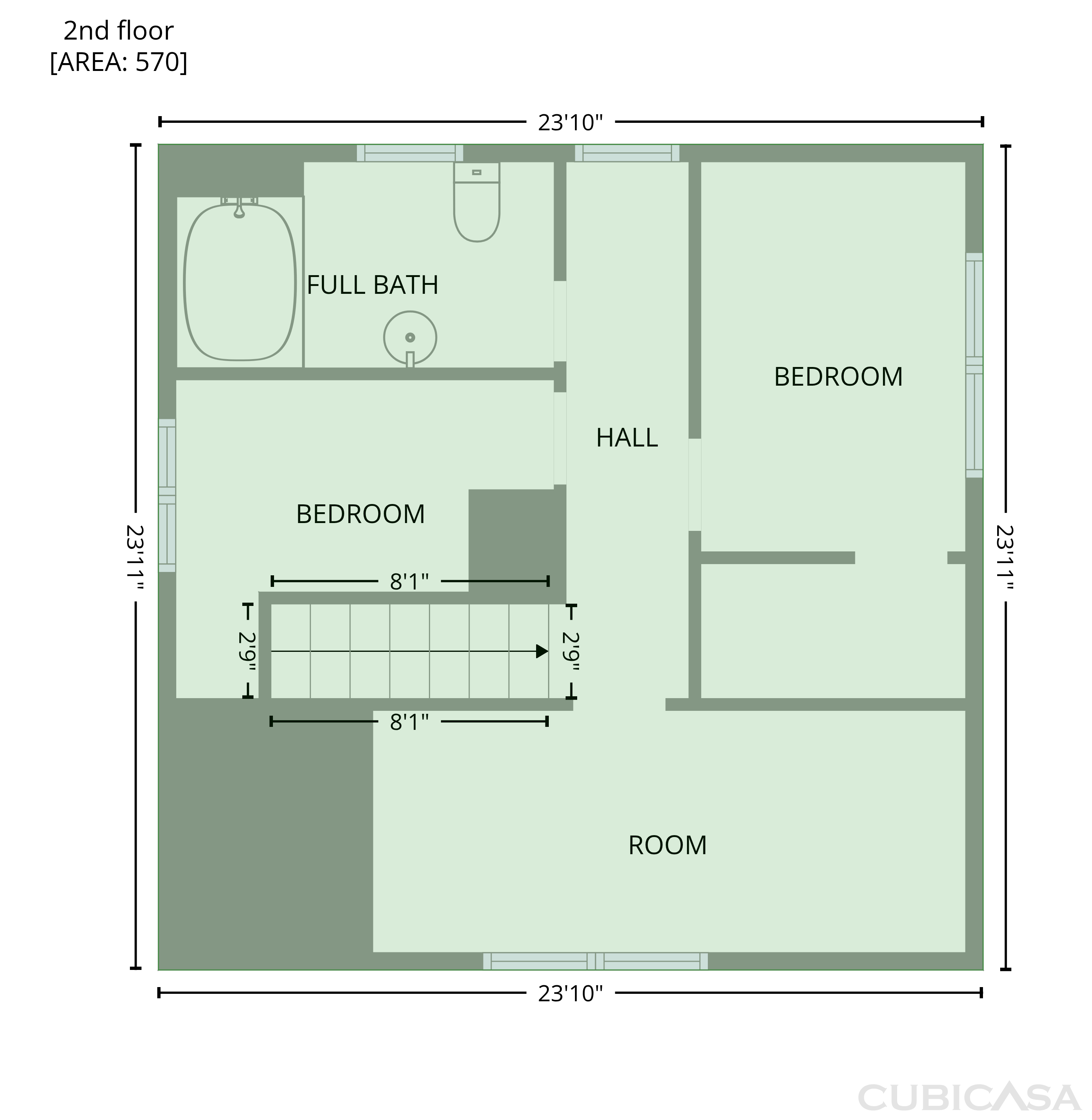 Second Floor of 5125 S Walcott St, Indianapolis, IN