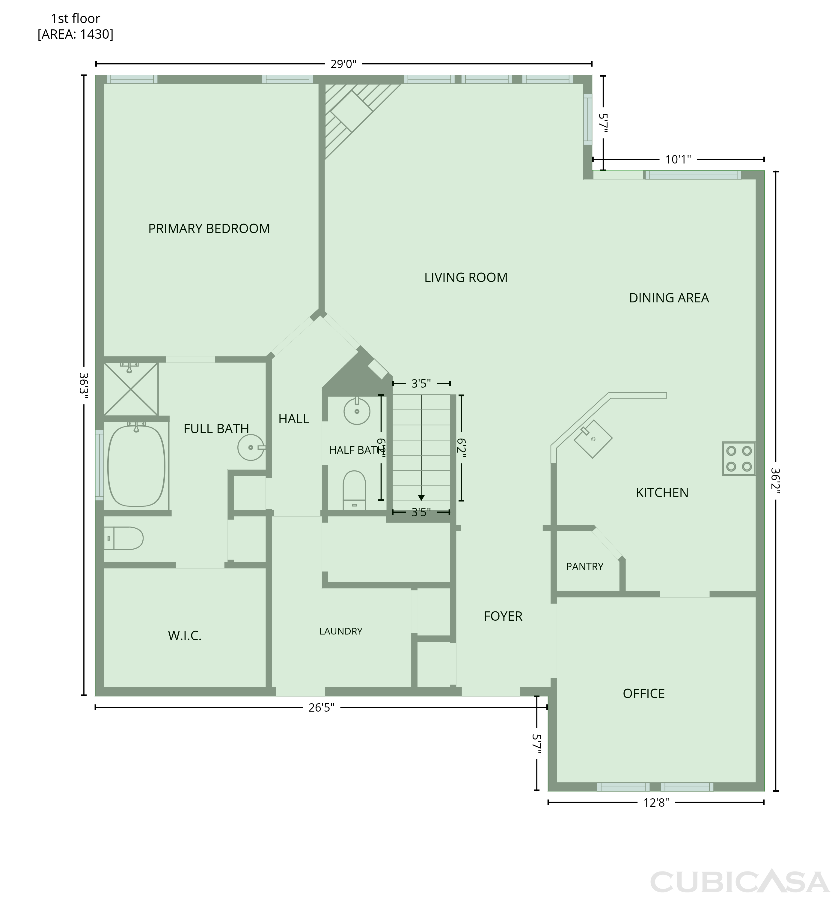 Main Floor of 1476 Park Crest Dr, Crowley, TX