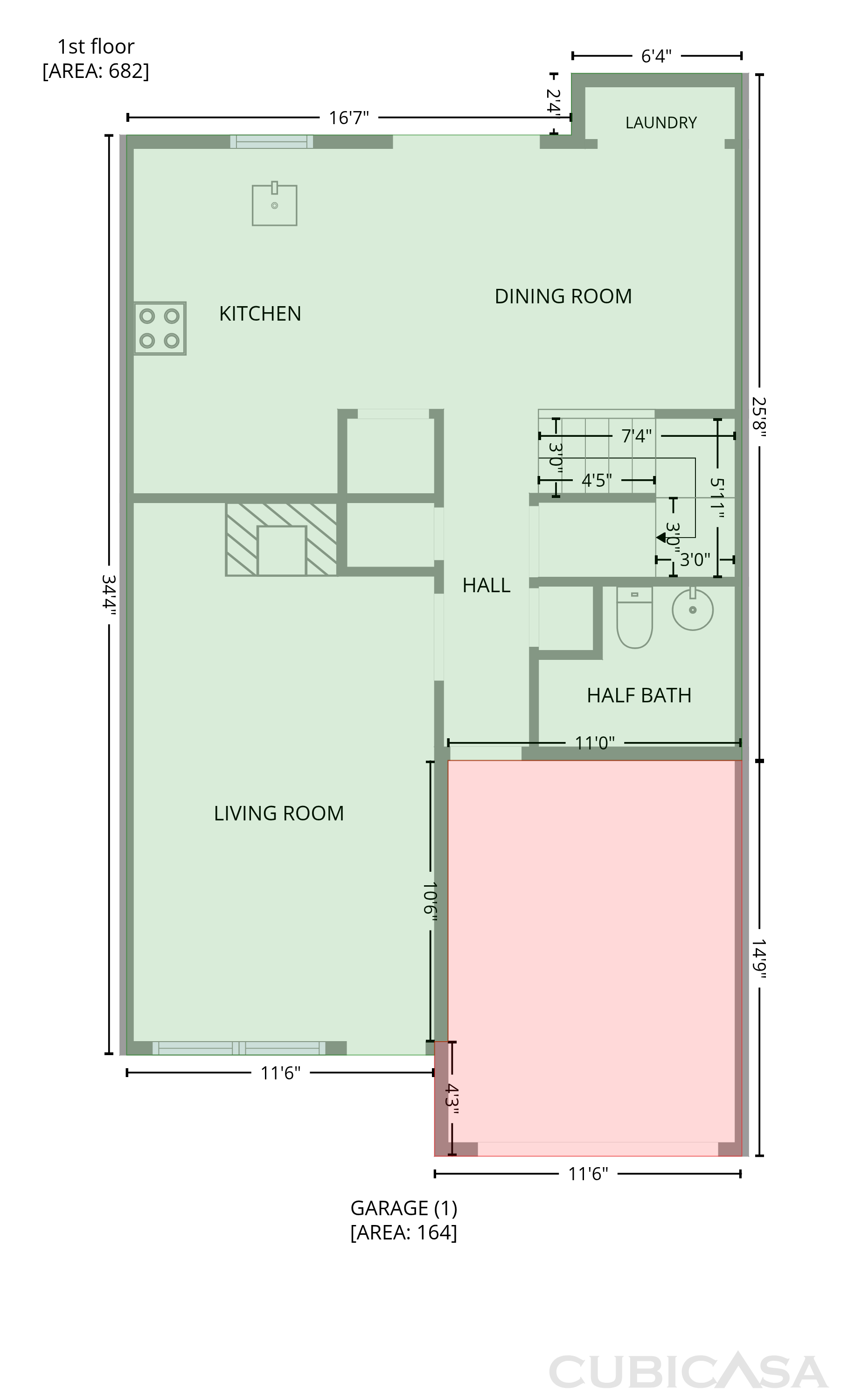 Main Floor of 4305 Kaplan Dr, Raleigh, NC