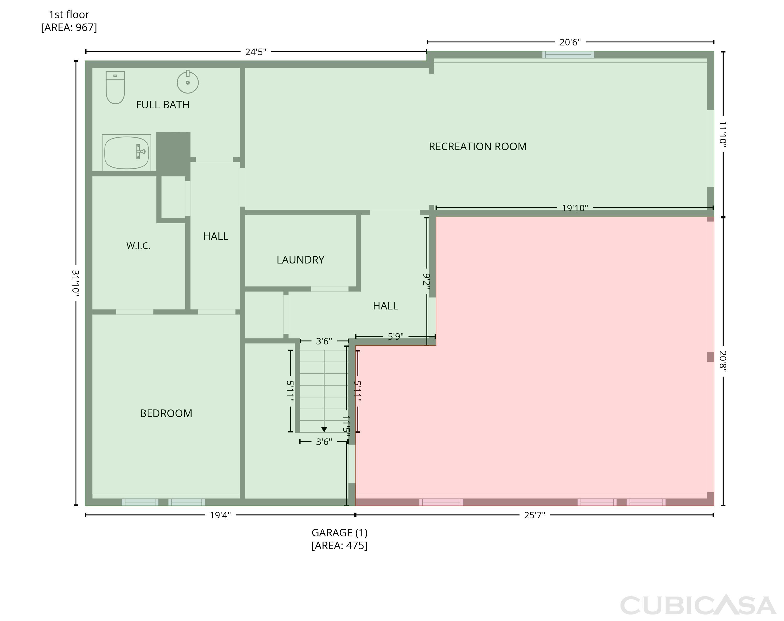 Main Floor of 36 Elmwood Pl NE, Cartersville, GA