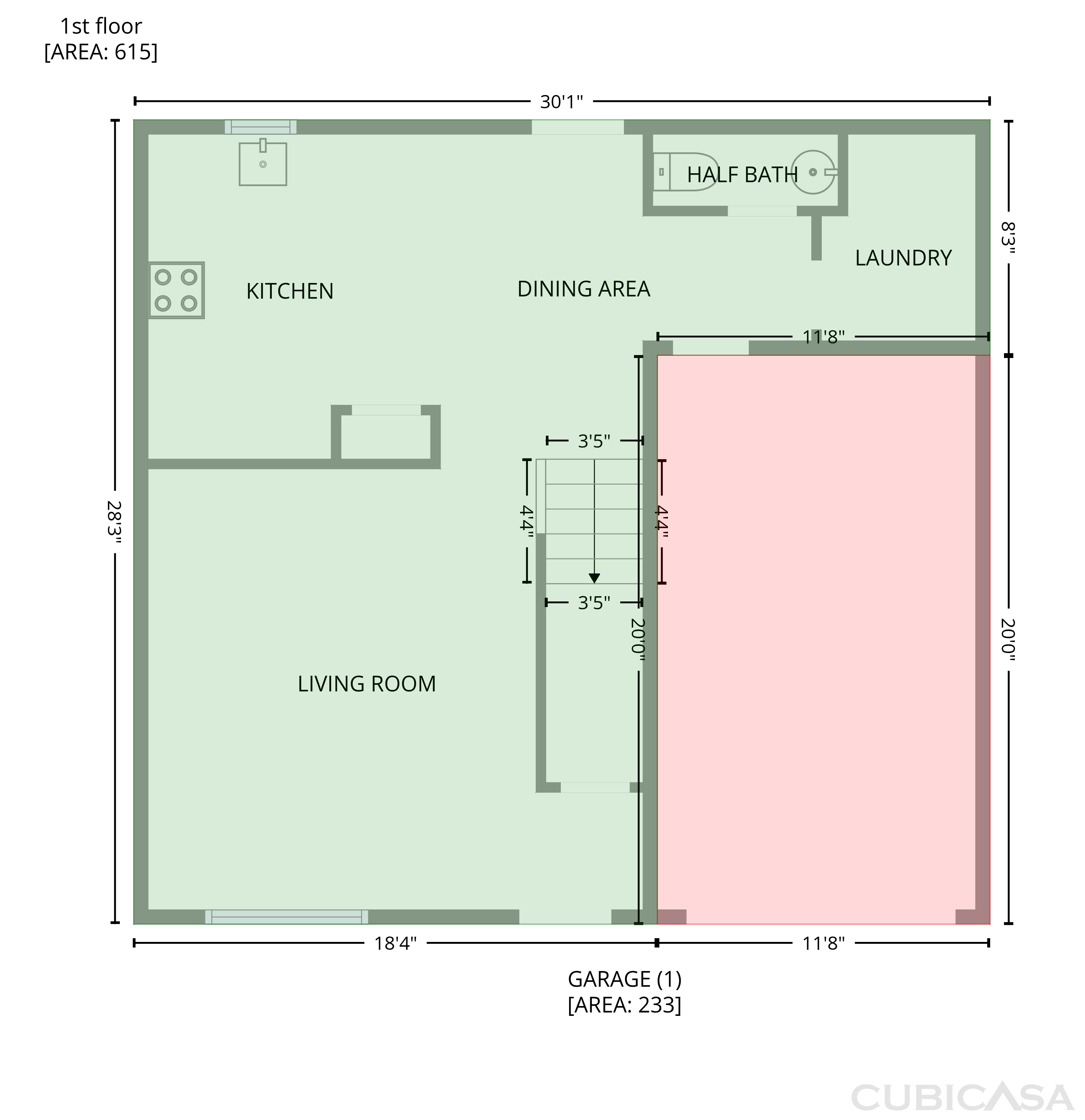Main Floor of 4655 Chapel Ridge Dr, Greensboro, NC
