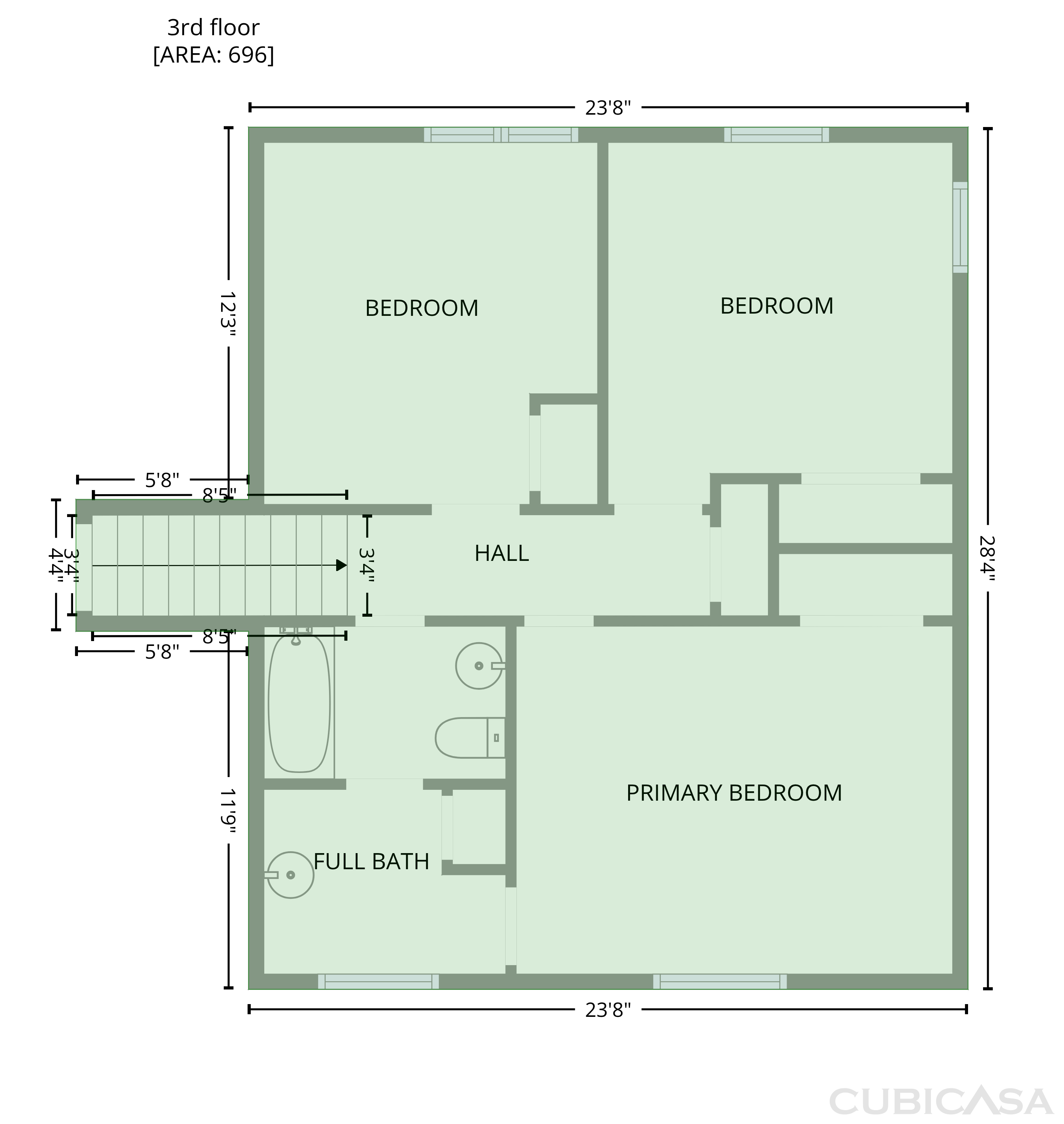 Third Floor of 5148 Roxborough Dr, Hermitage, TN