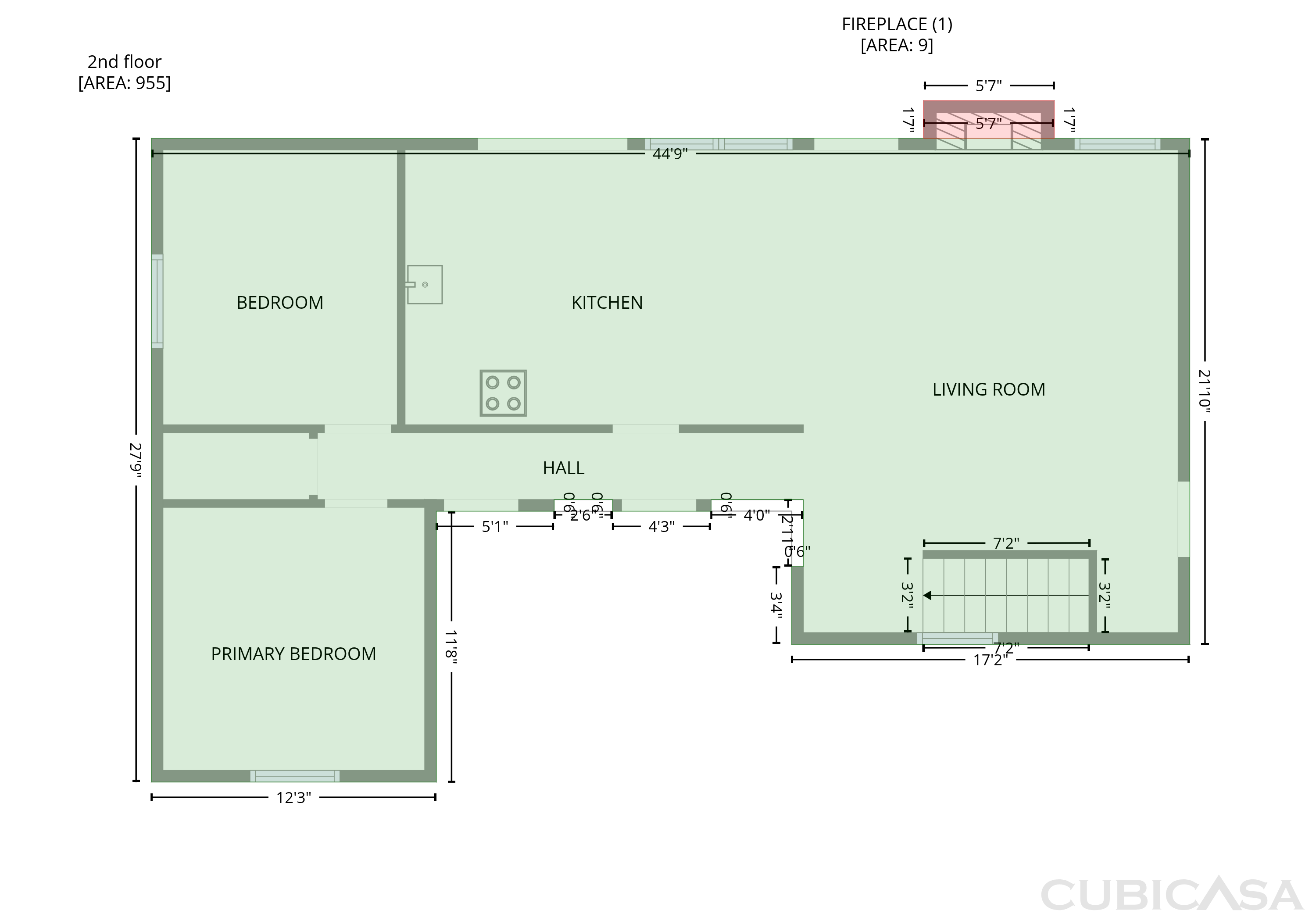 Second Floor of 124 Creekview Dr, Woodstock, GA