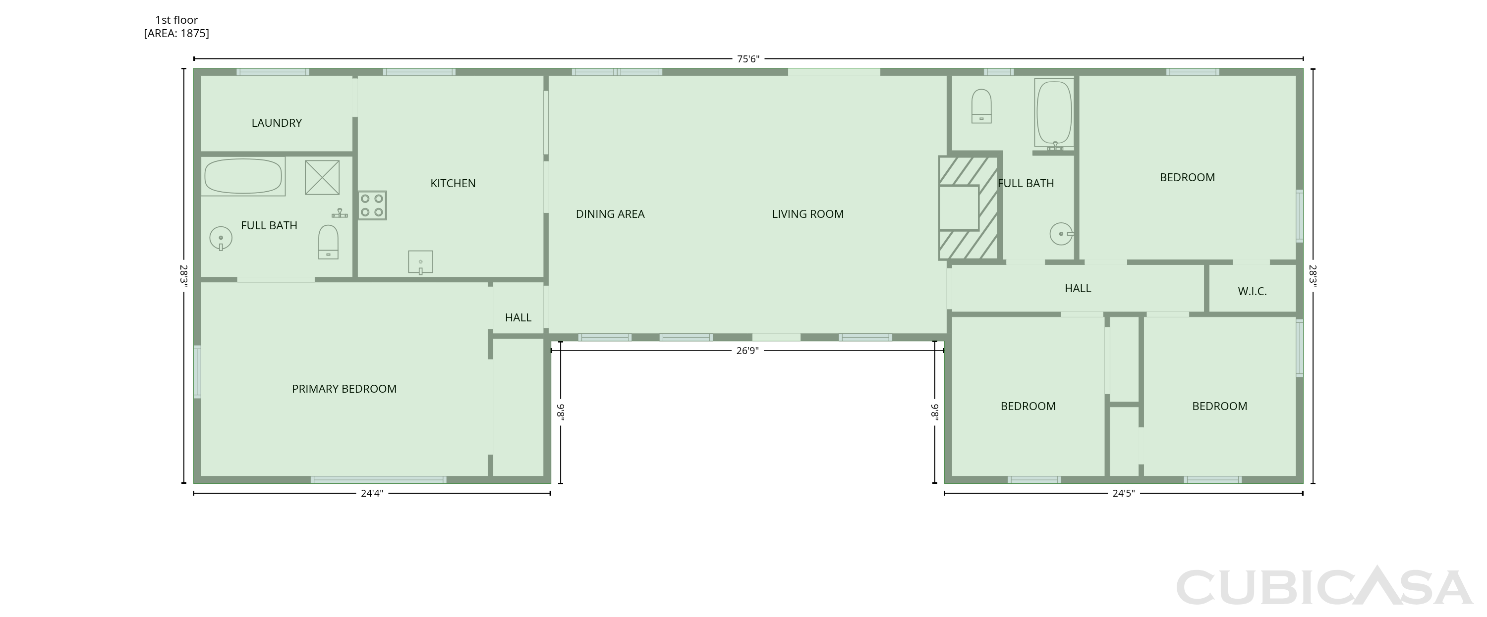 Main Floor of 2108 Jordan Cabin Rd, Wendell, NC