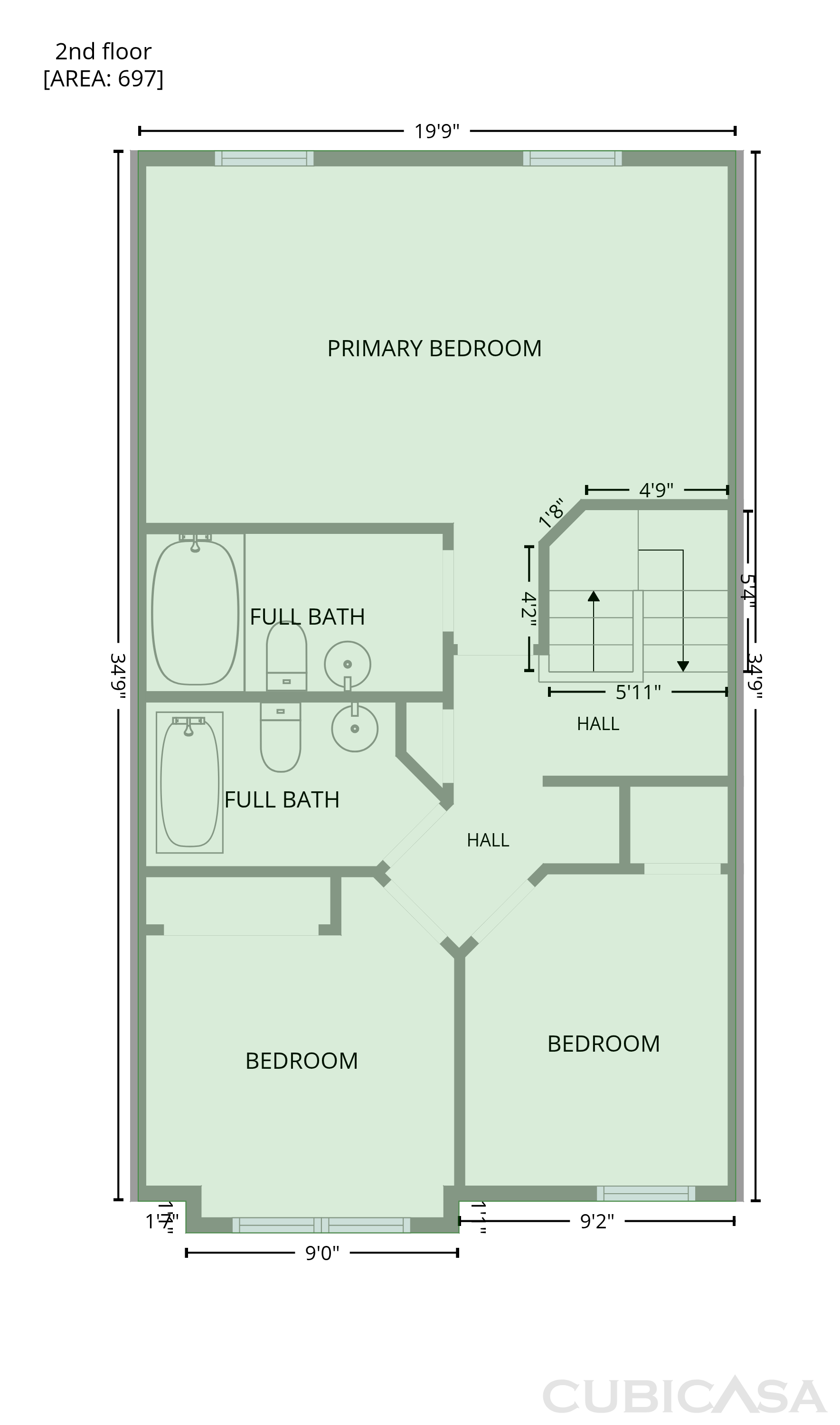 Second Floor of 7904 Saddlehorn Ct, Manassas, VA