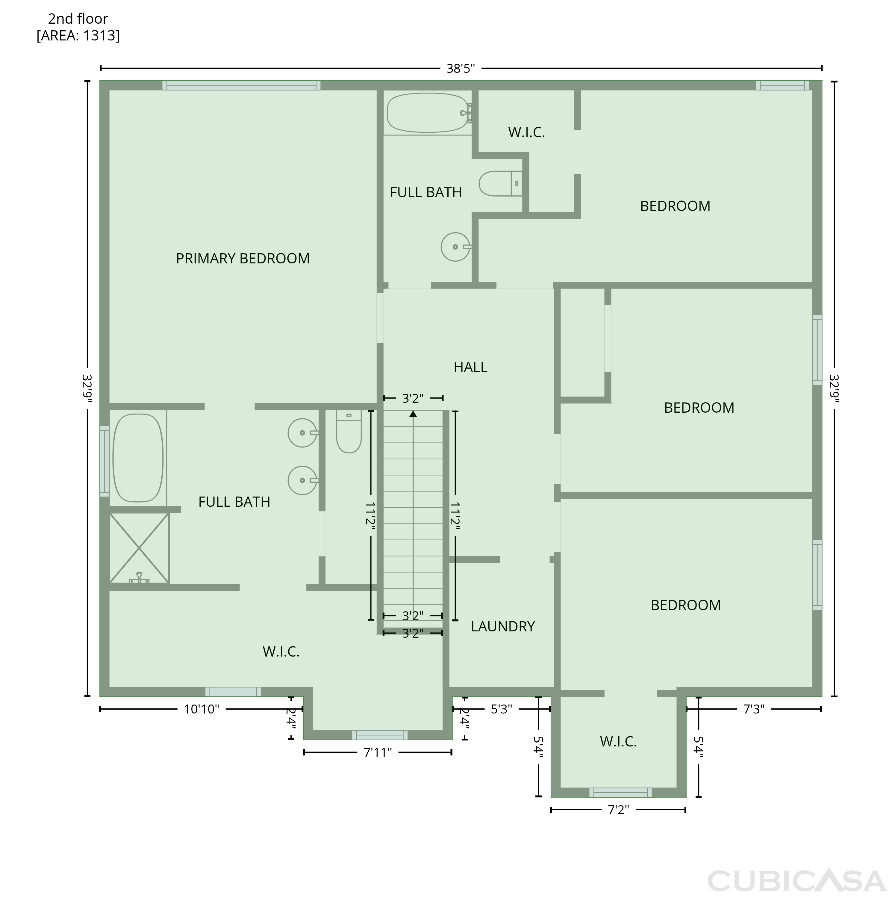 Second Floor of 129 Saddlebrook Ave, Pickens, SC