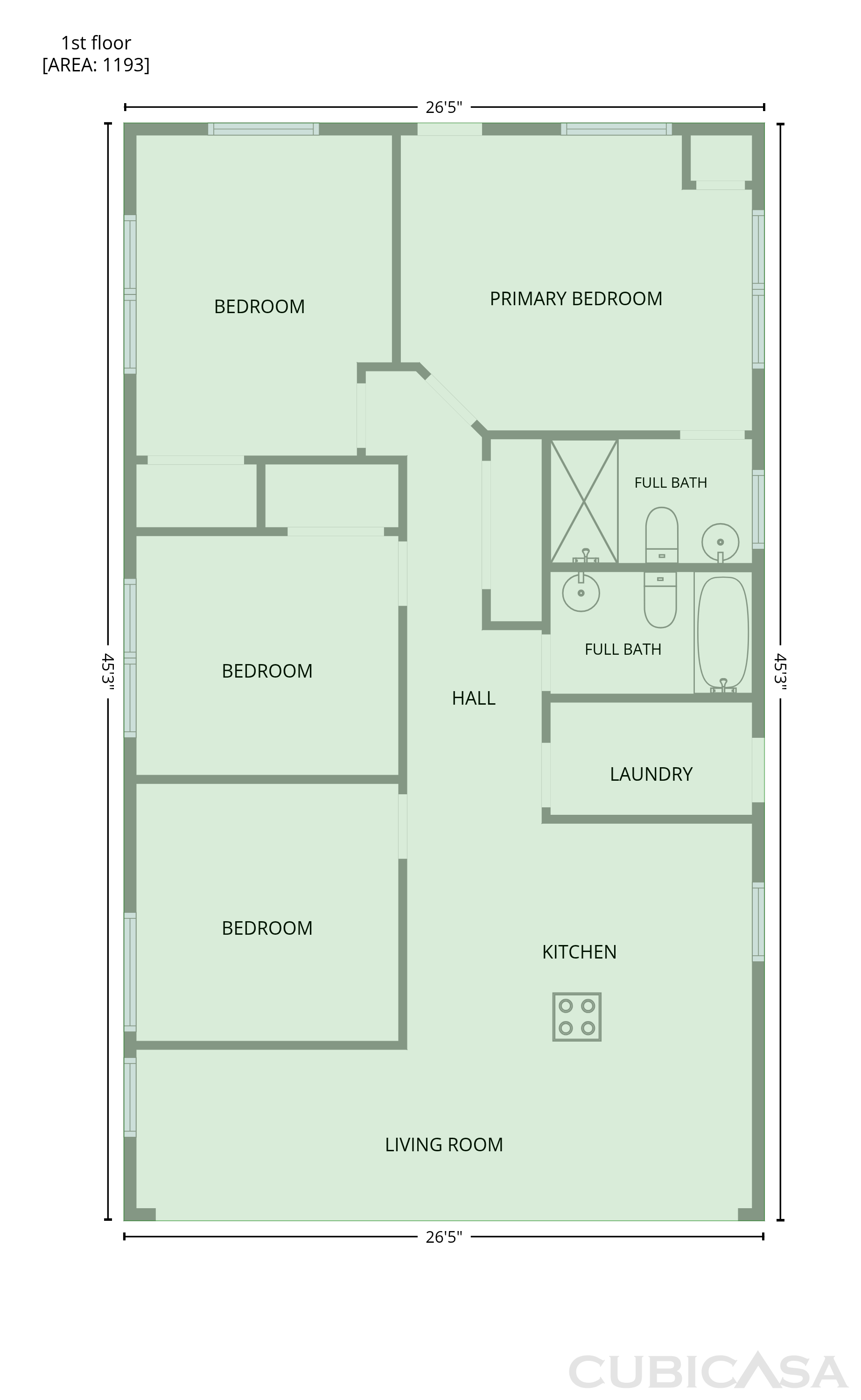 Main Floor of 1320 NW 15th St, Homestead, FL
