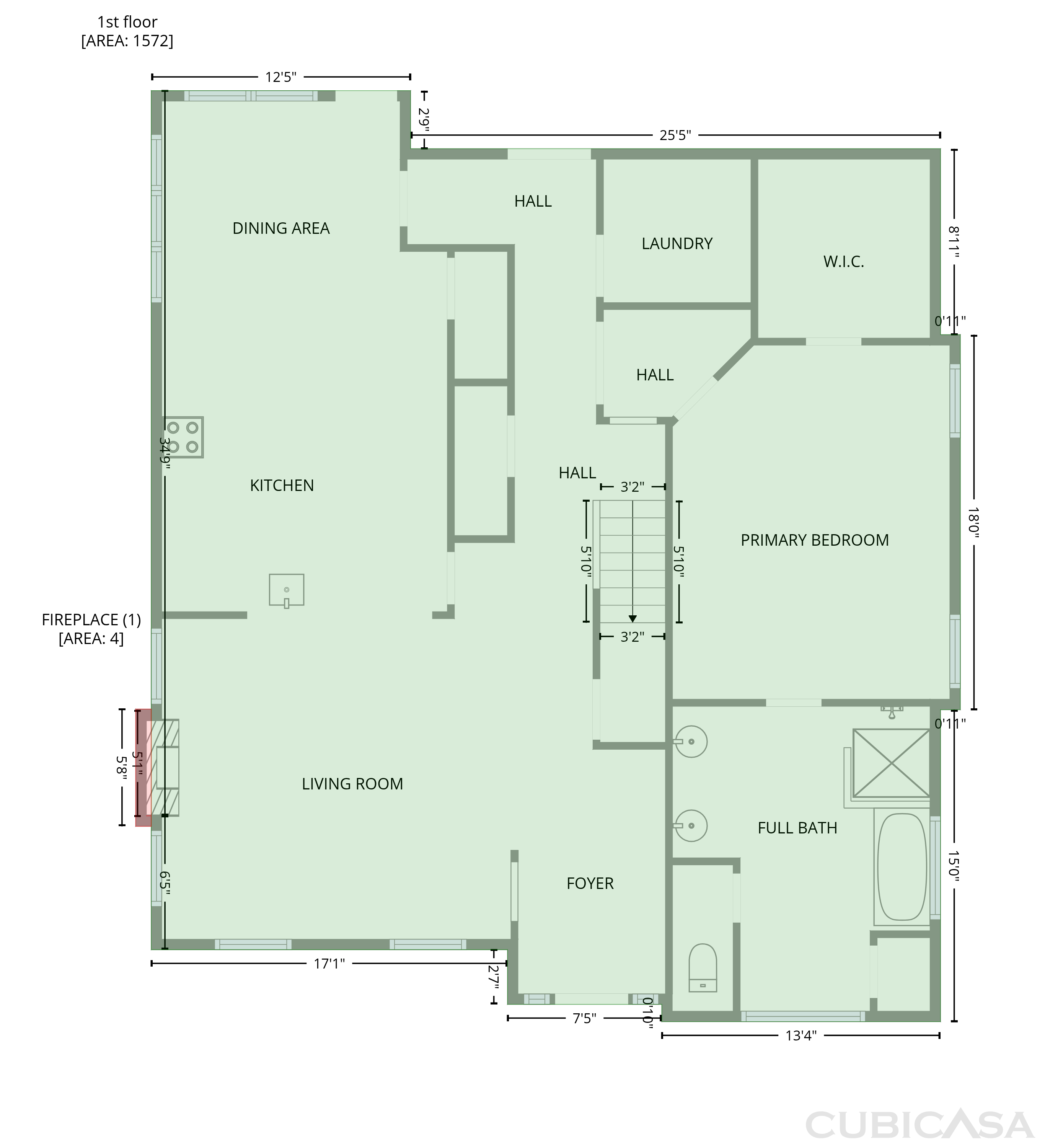 Main Floor of 1214 Ileagnes Rd, Raleigh, NC
