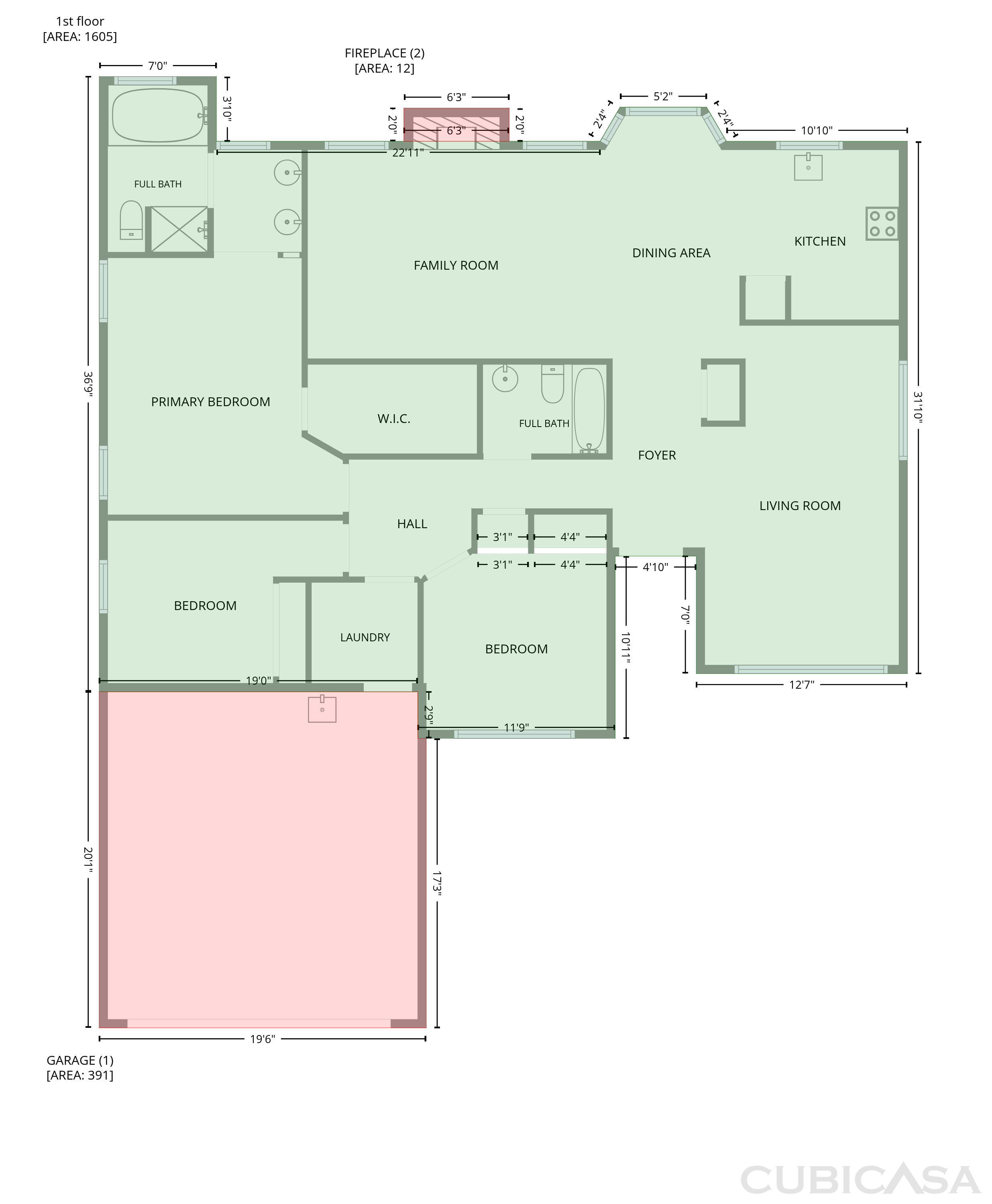Main Floor of 5310 W Grouse Way, Tucson, AZ