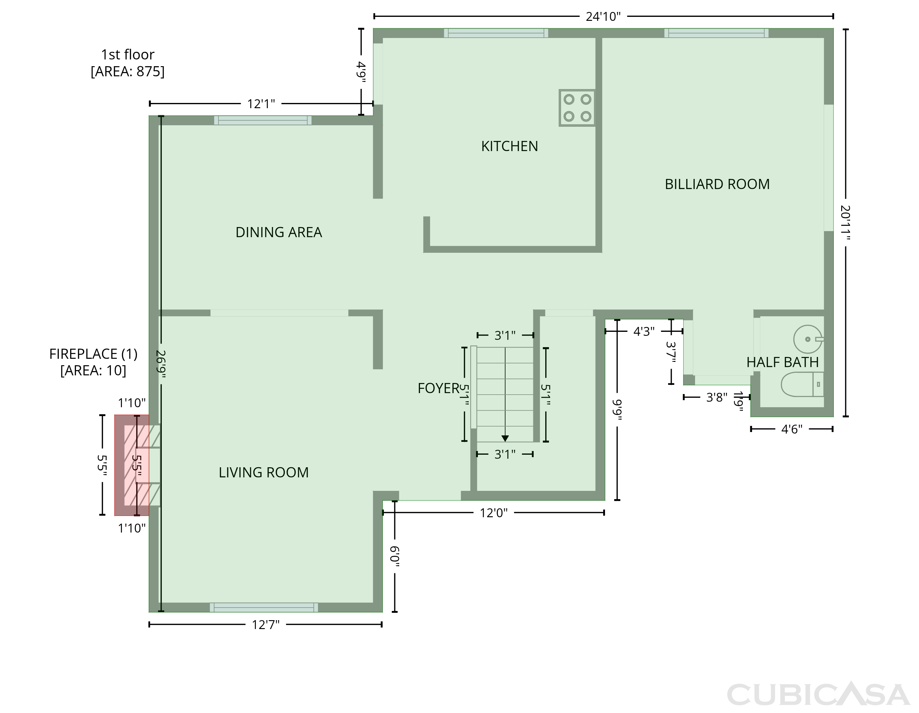 Main Floor of 830 Dunbar Ter, Winter Springs, FL
