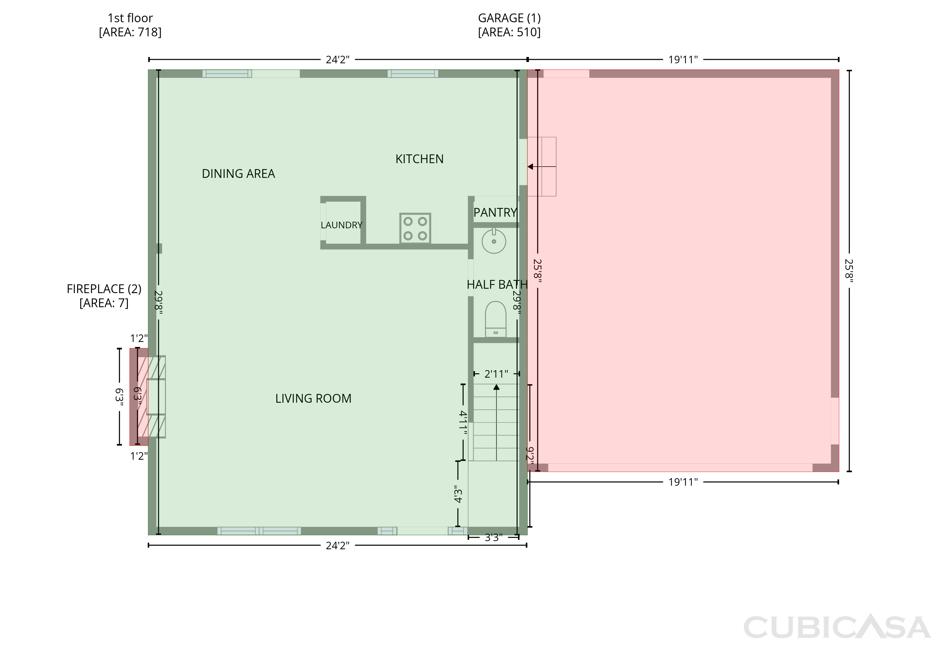 Main Floor of 4406 Battle Forest Rd, Hope Mills, NC