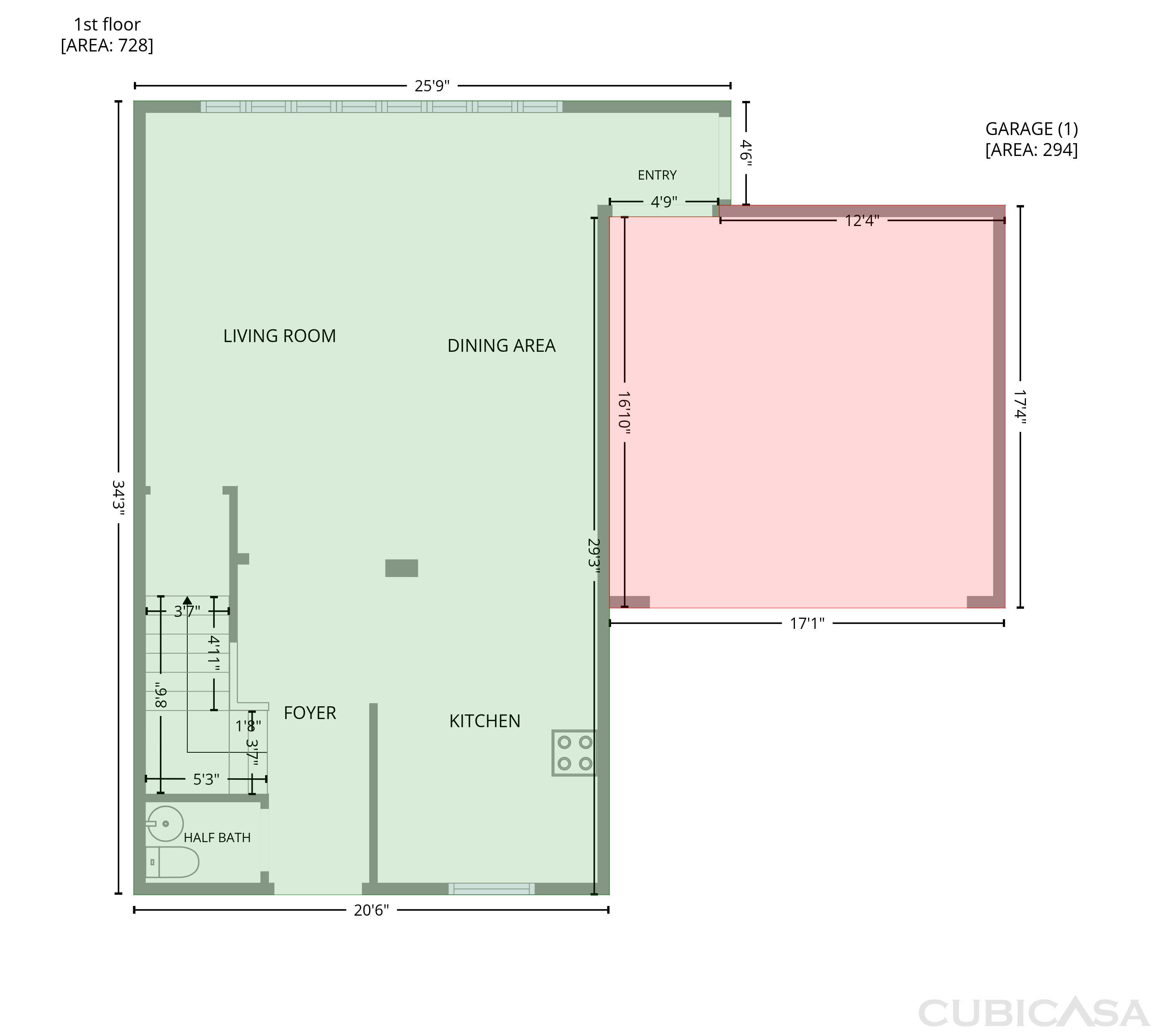 Main Floor of 4248 E Erie St, Gilbert, AZ
