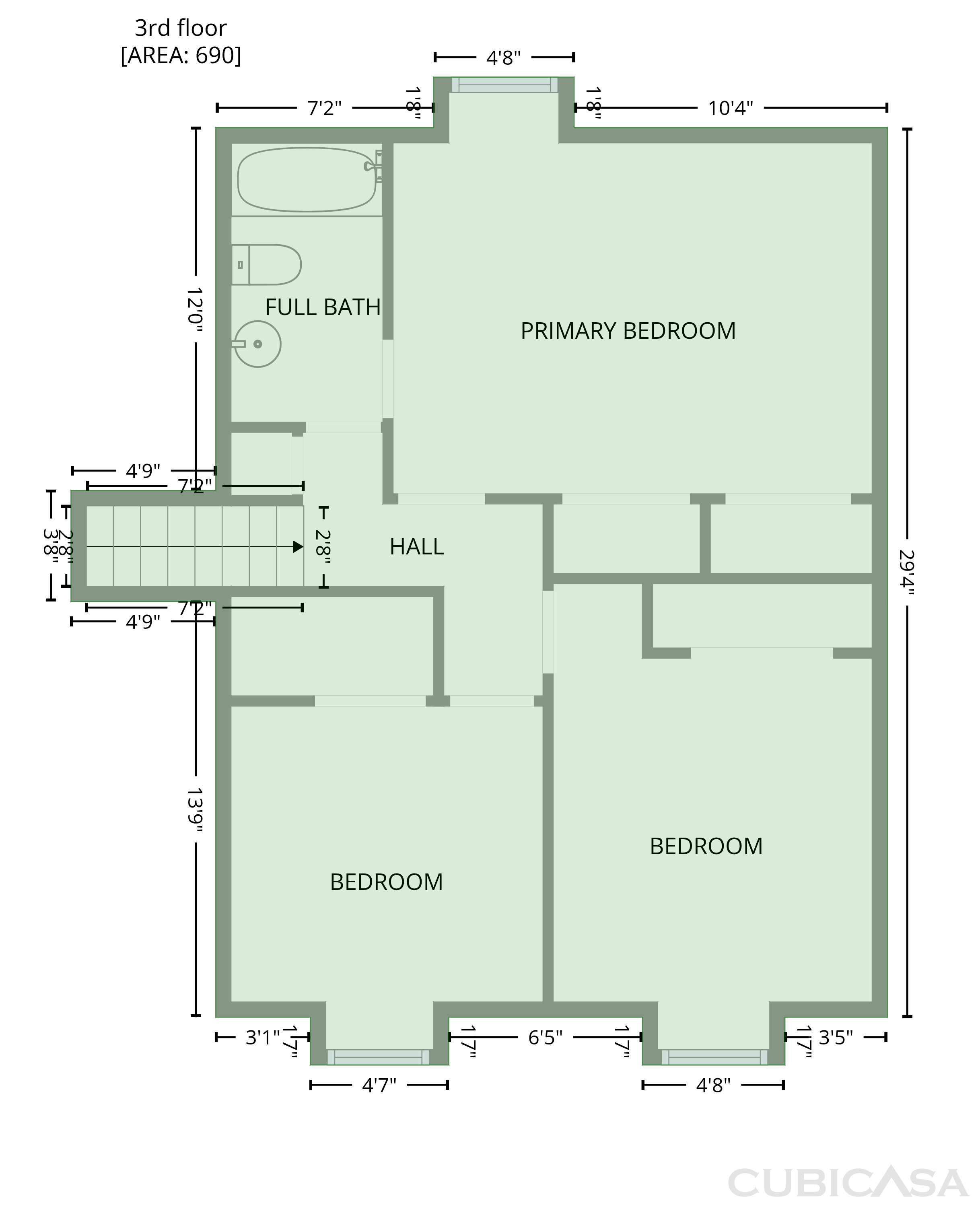 Third Floor of 121 Pelham Ln, Fort Mill, SC