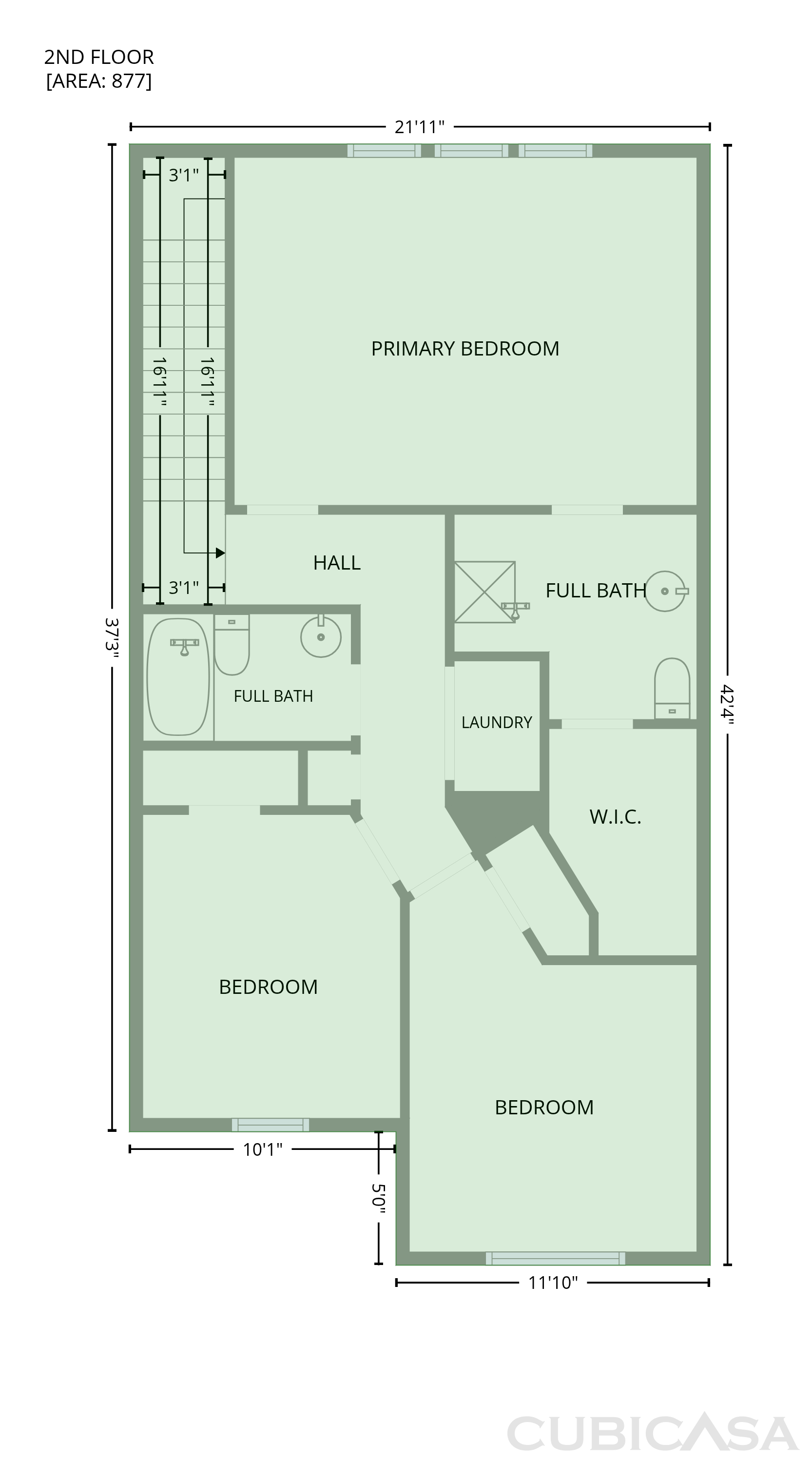 Second Floor of 1053 Laceflower Dr, Durham, NC