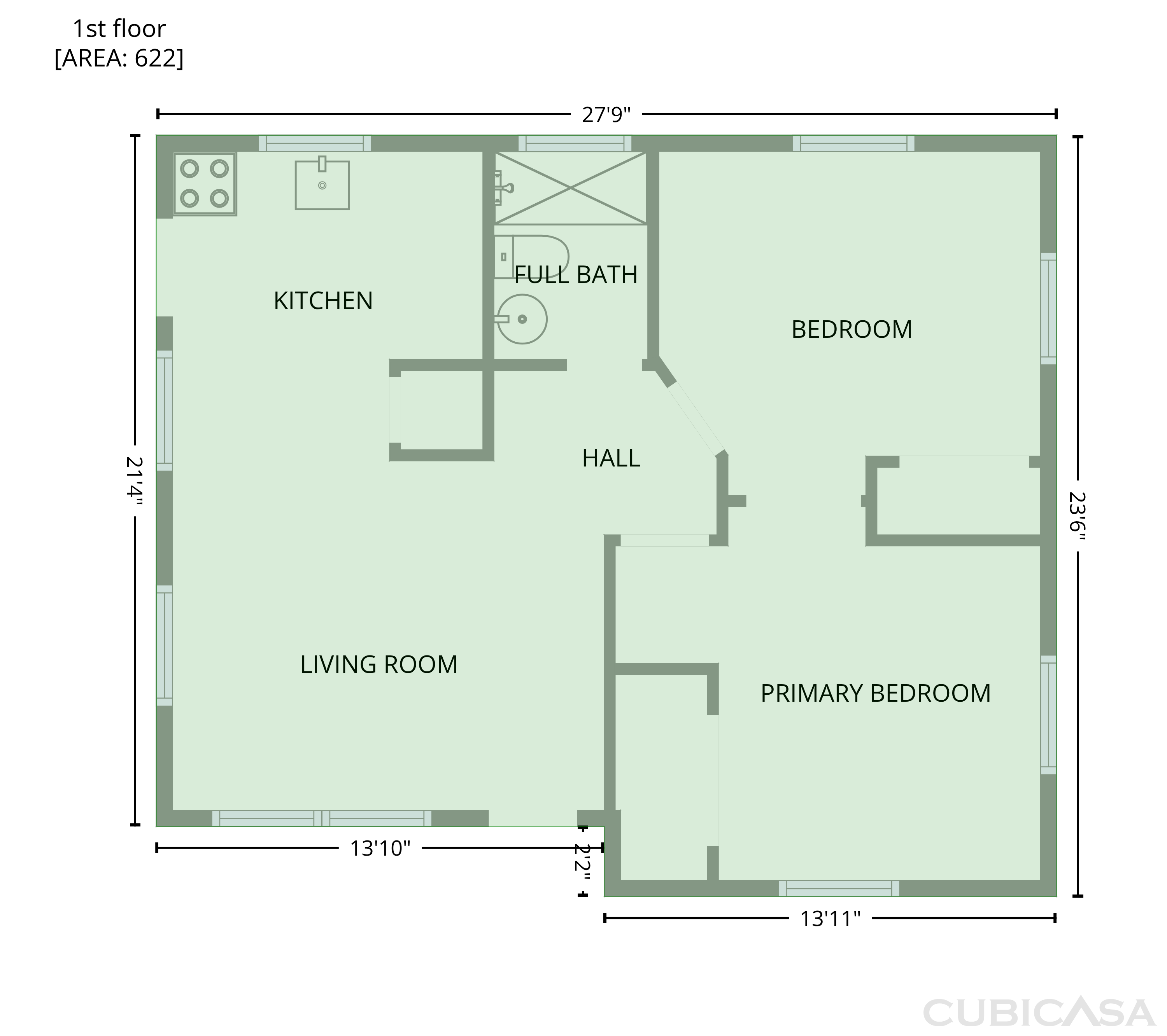 Main Floor of 626 S 67th St, Tampa, FL