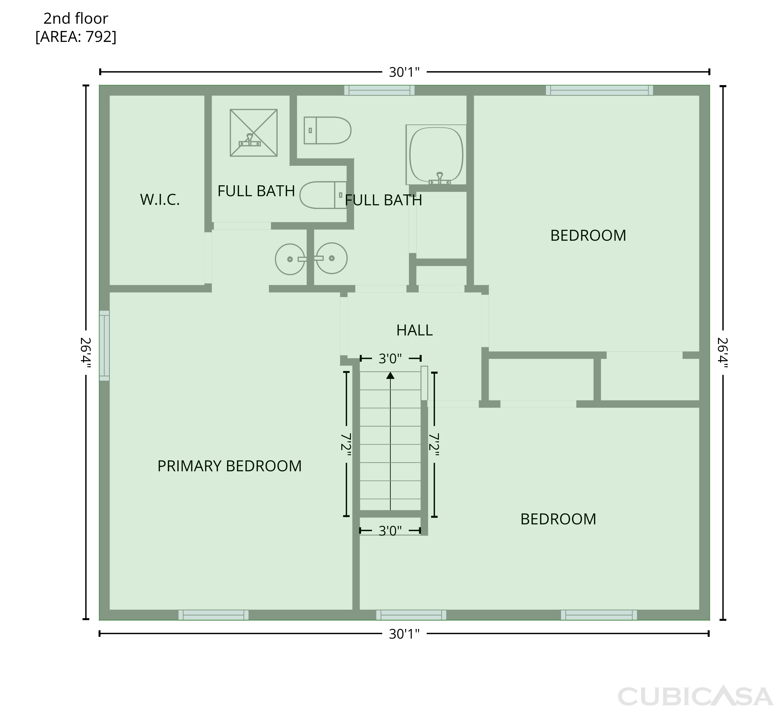 Second Floor of 6786 Moss Ct, North Charleston, SC