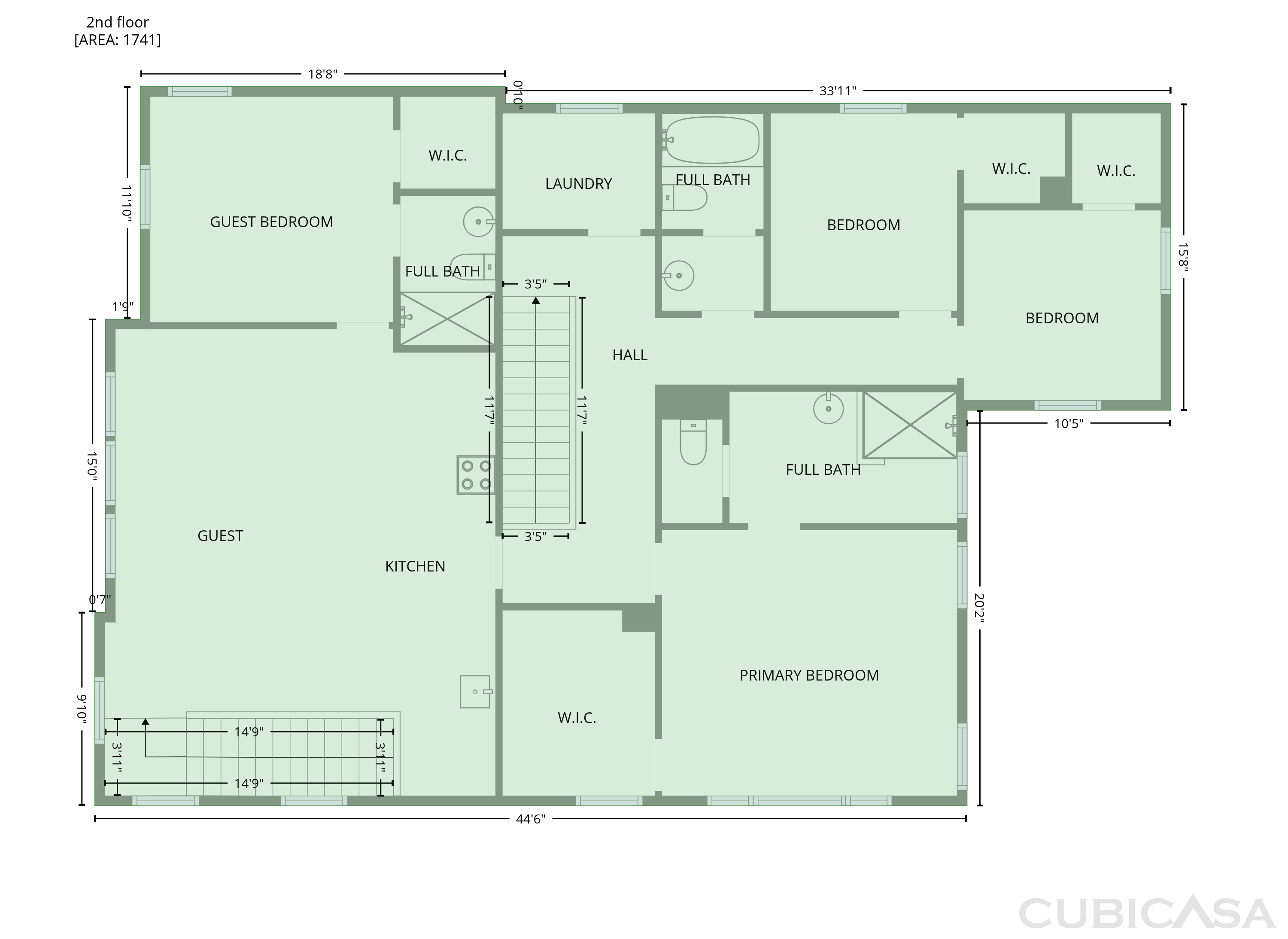 Second Floor of 408 N Palm Springs Way, Tracy, CA