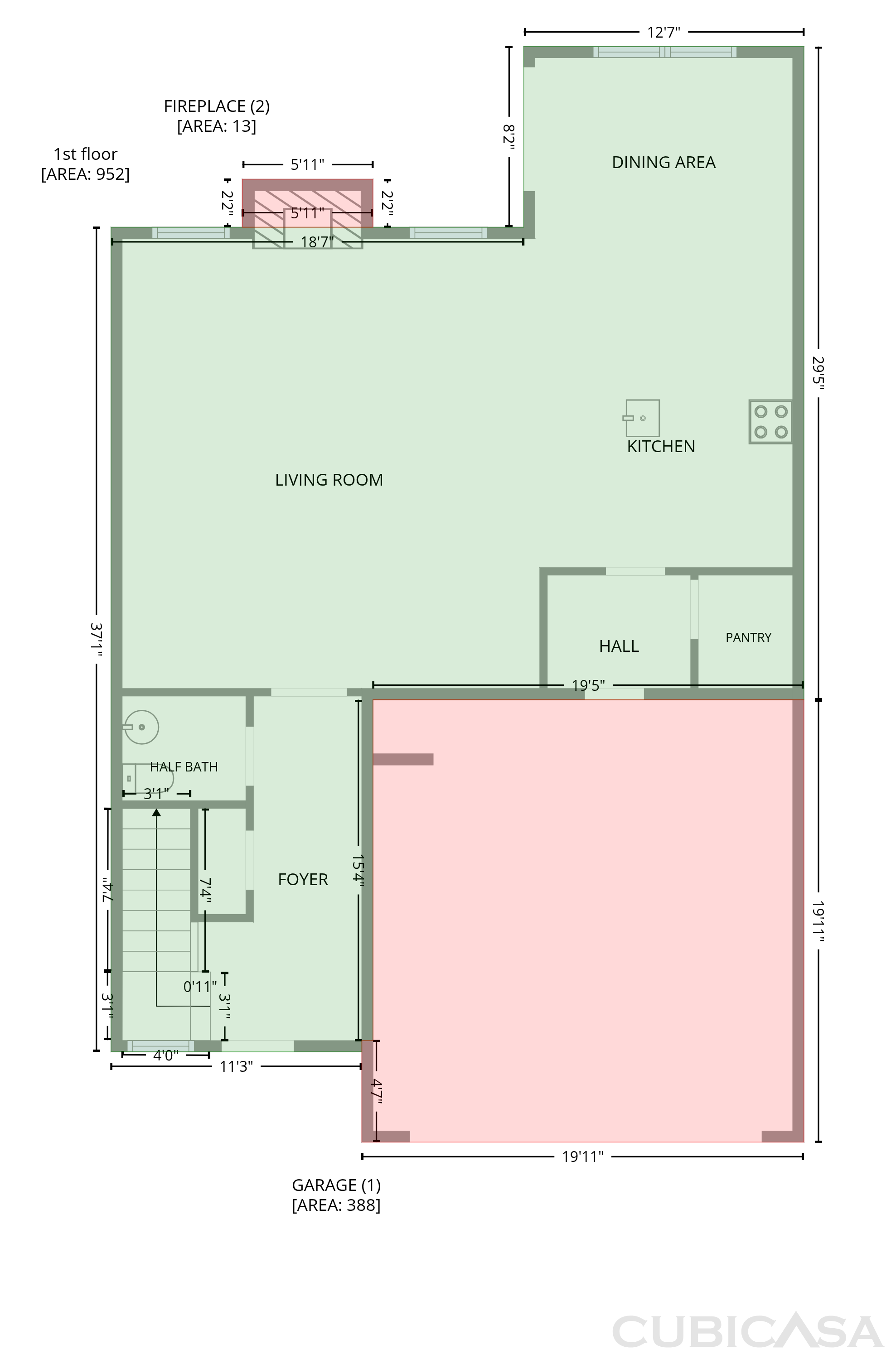 Main Floor of 535 Wheeler Rd, Demorest, GA