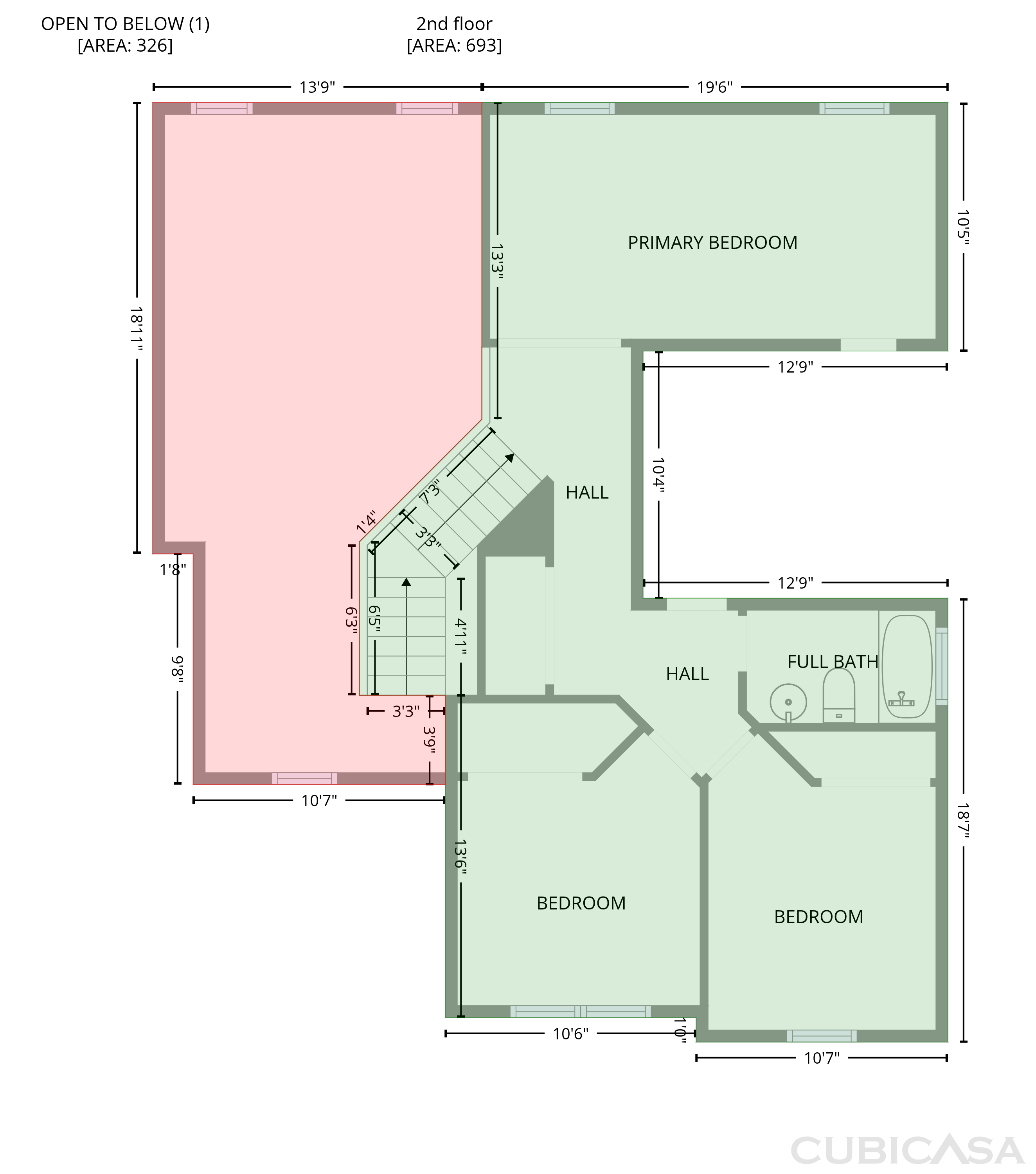Second Floor of 3720 Majestic Dr SW, Marietta, GA