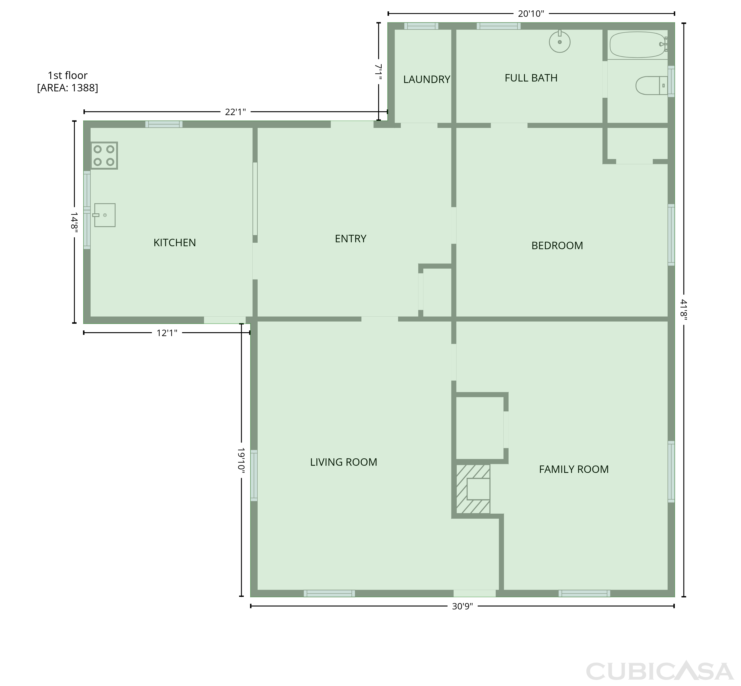 Main Floor of 1727 Green St NE, Conyers, GA