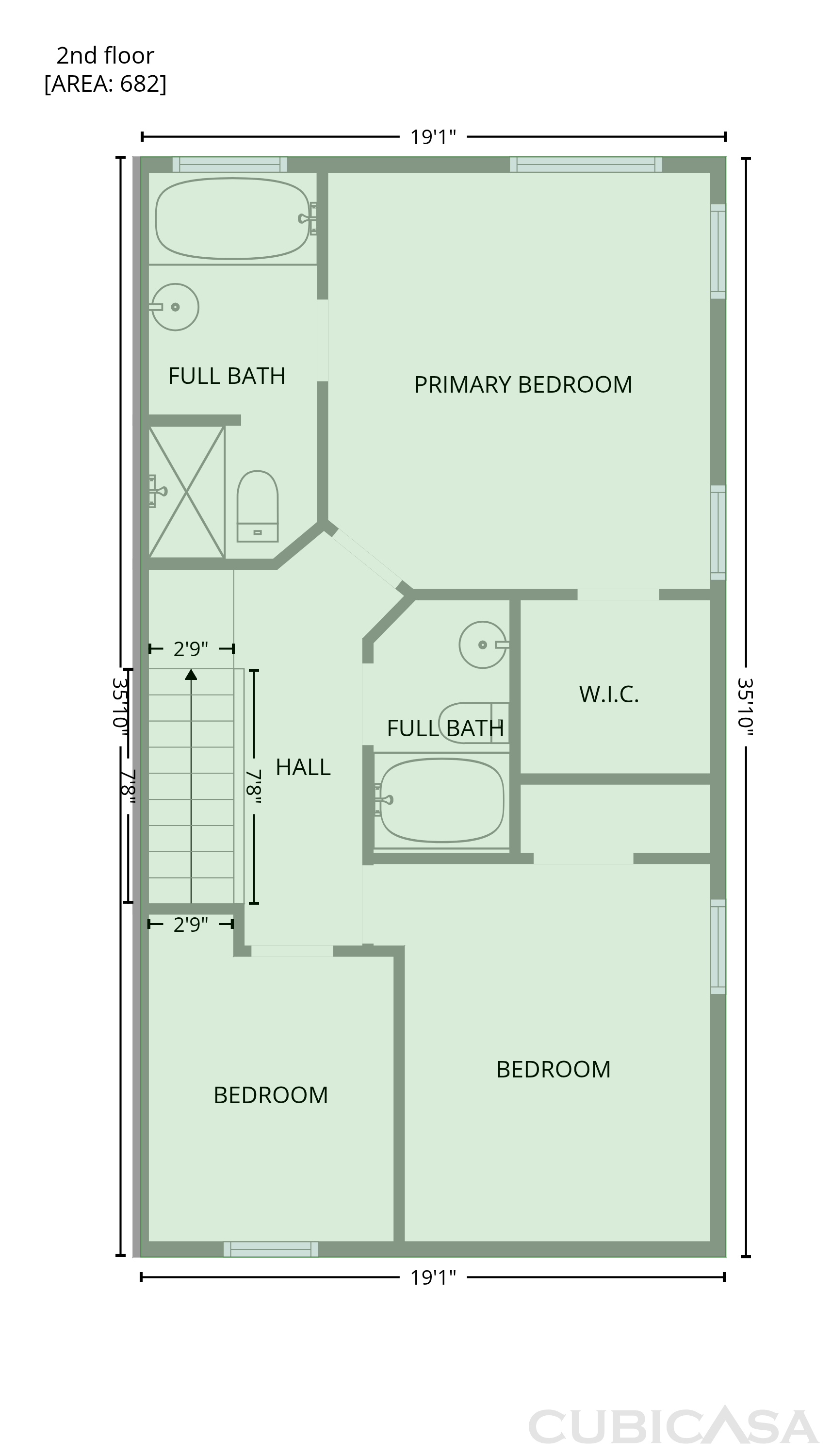 Second Floor of 43 Edgebrook Cir, Durham, NC