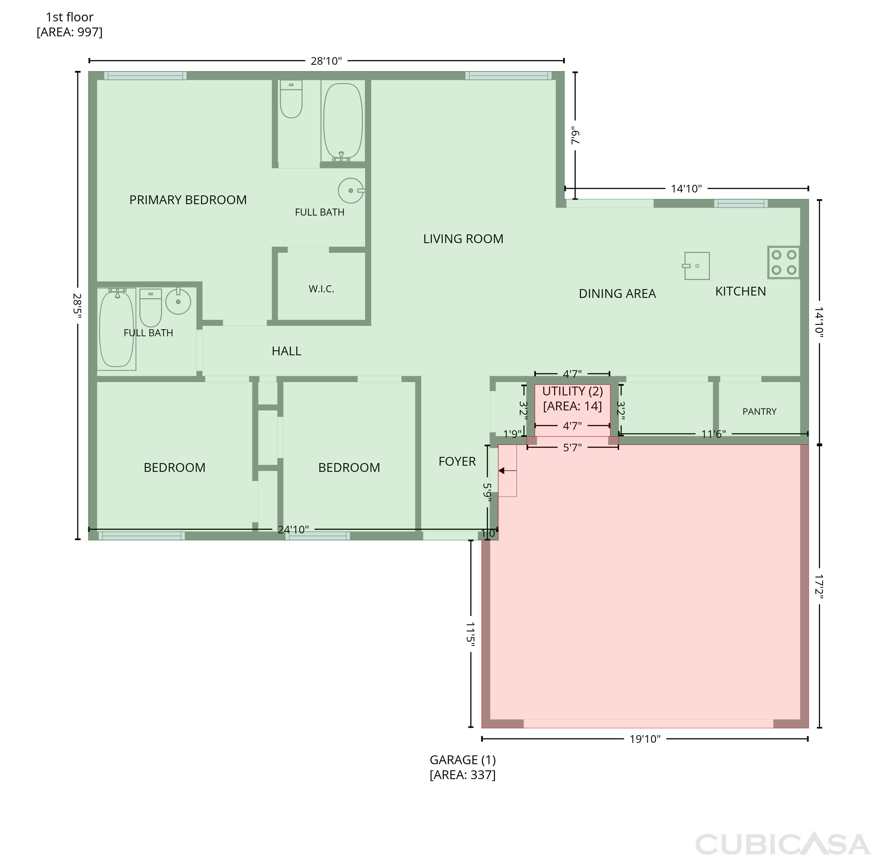Main Floor of 140 Forrest Brook Dr, Palmetto, GA