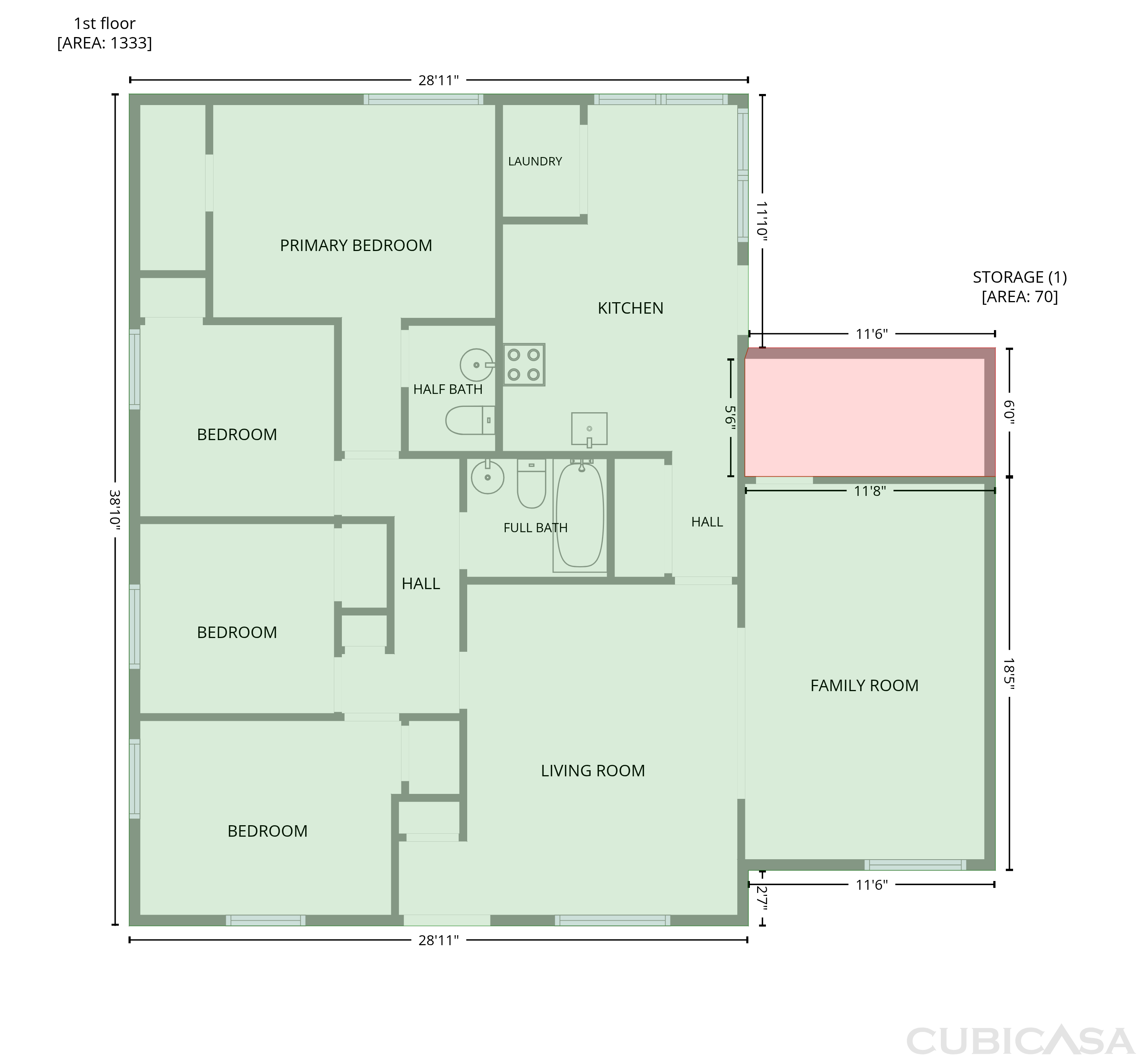 Main Floor of 1036 Eastlawn Dr, Whiteland, IN