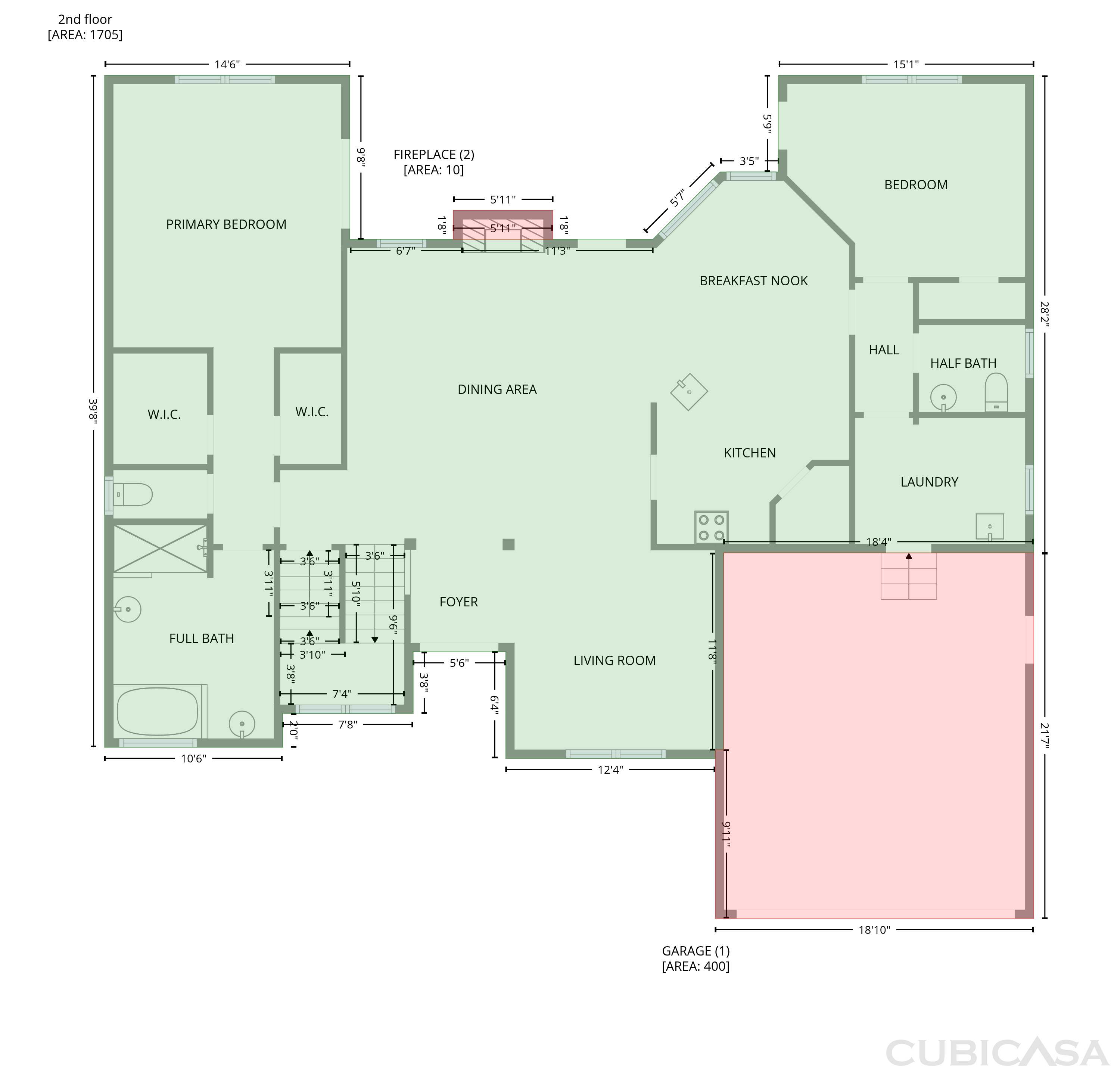 Second Floor of 2298 Camden Dr SW, Marietta, GA