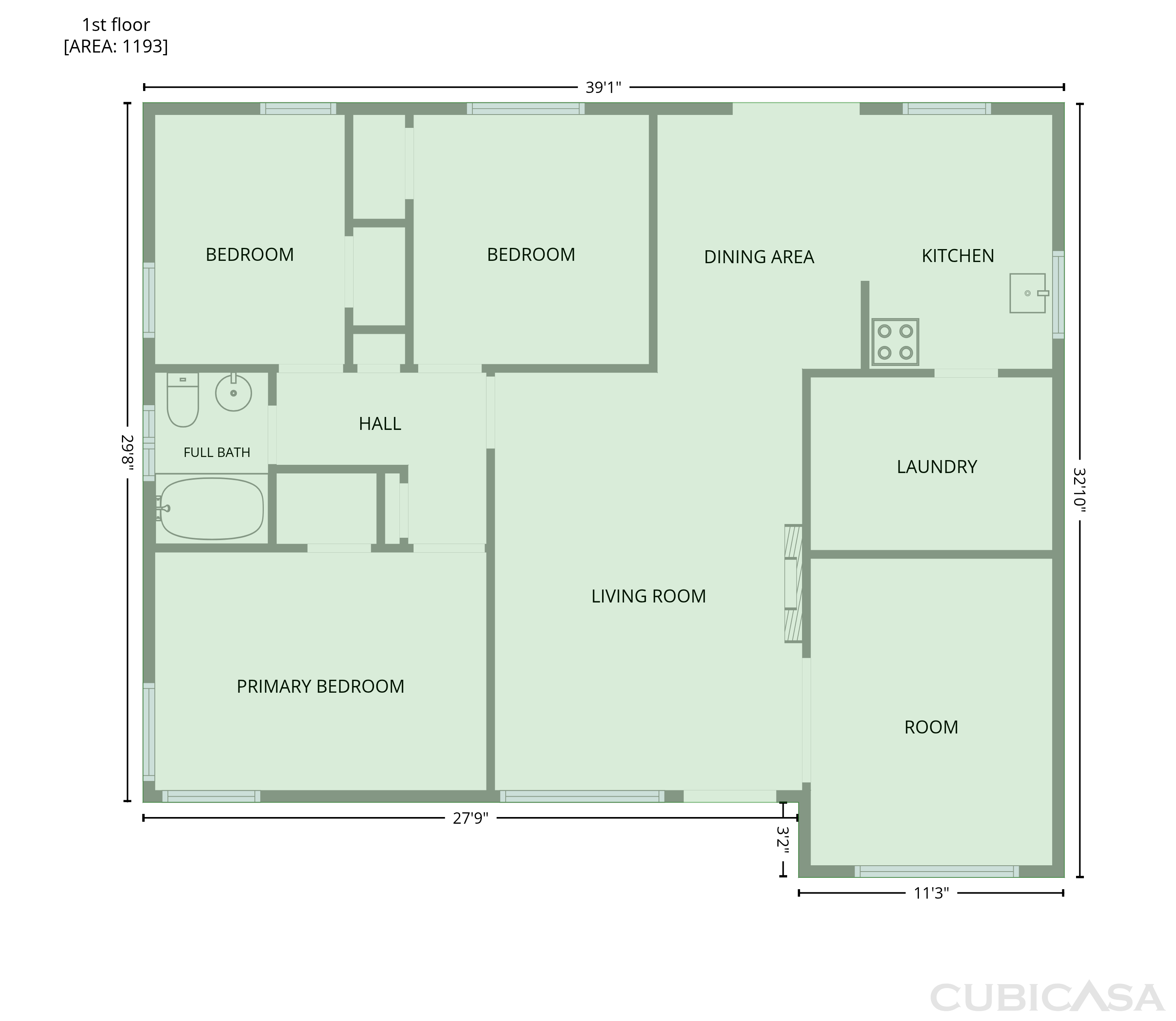 Main Floor of 4940 Alcott Dr, Sacramento, CA