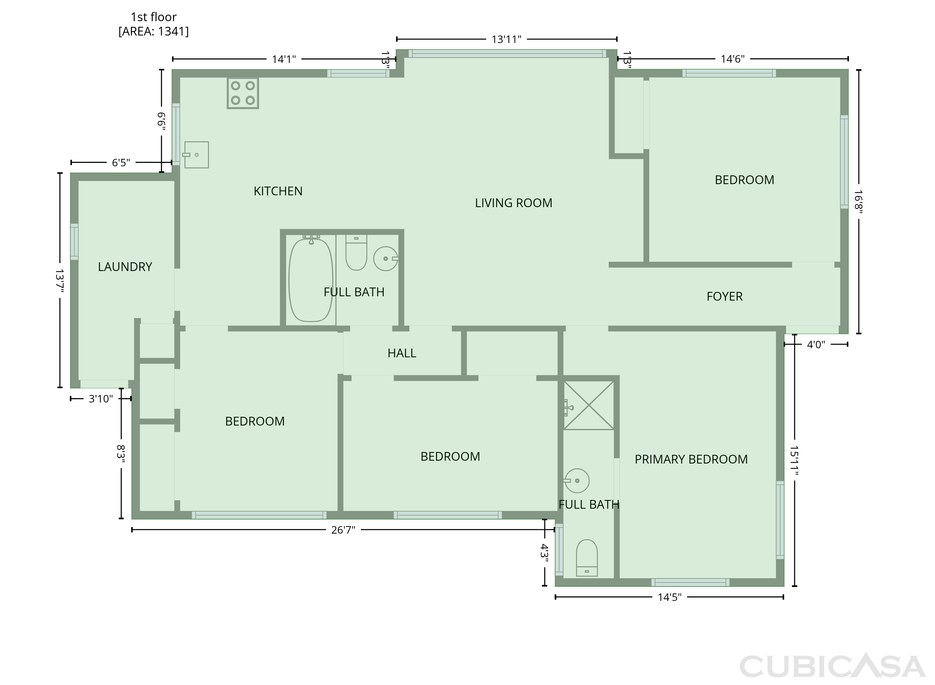 Main Floor of 5124 Norma St, Fort Worth, TX