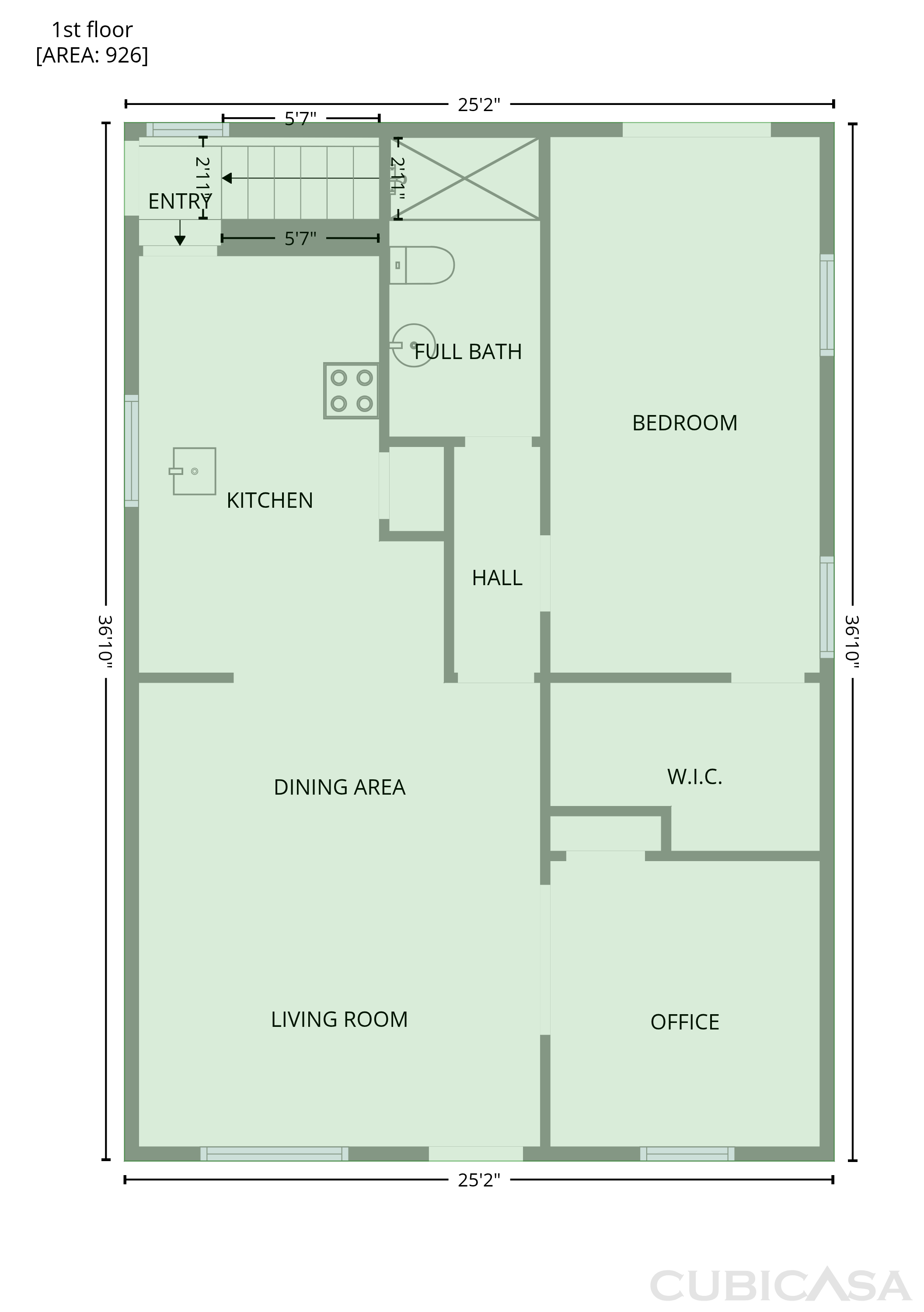 Second Floor of 916 Longfellow Ave, Royal Oak, MI