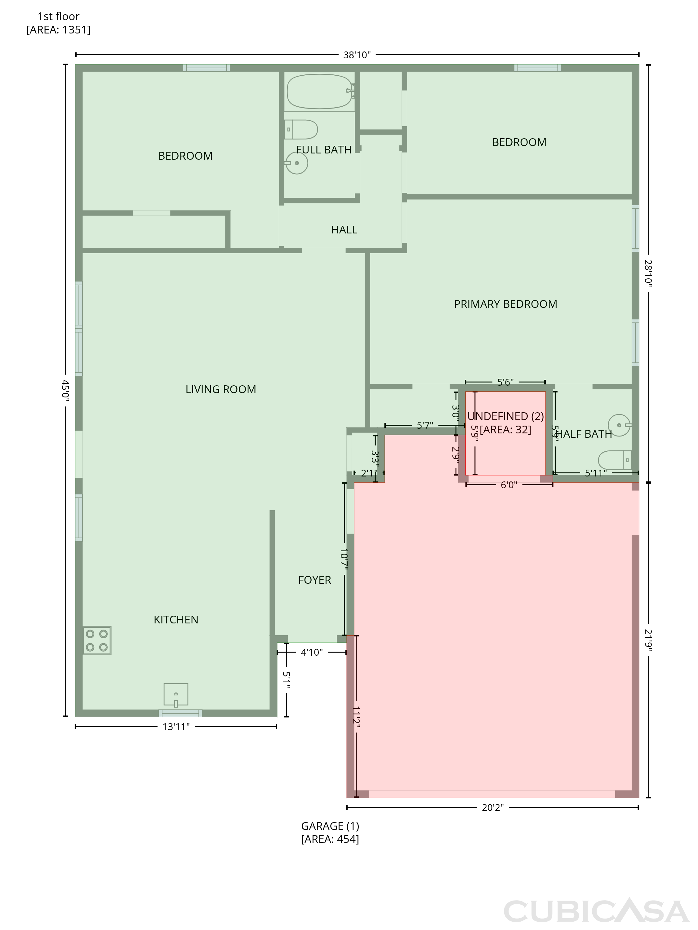 Main Floor of 204 W Wayne St, Edmond, OK