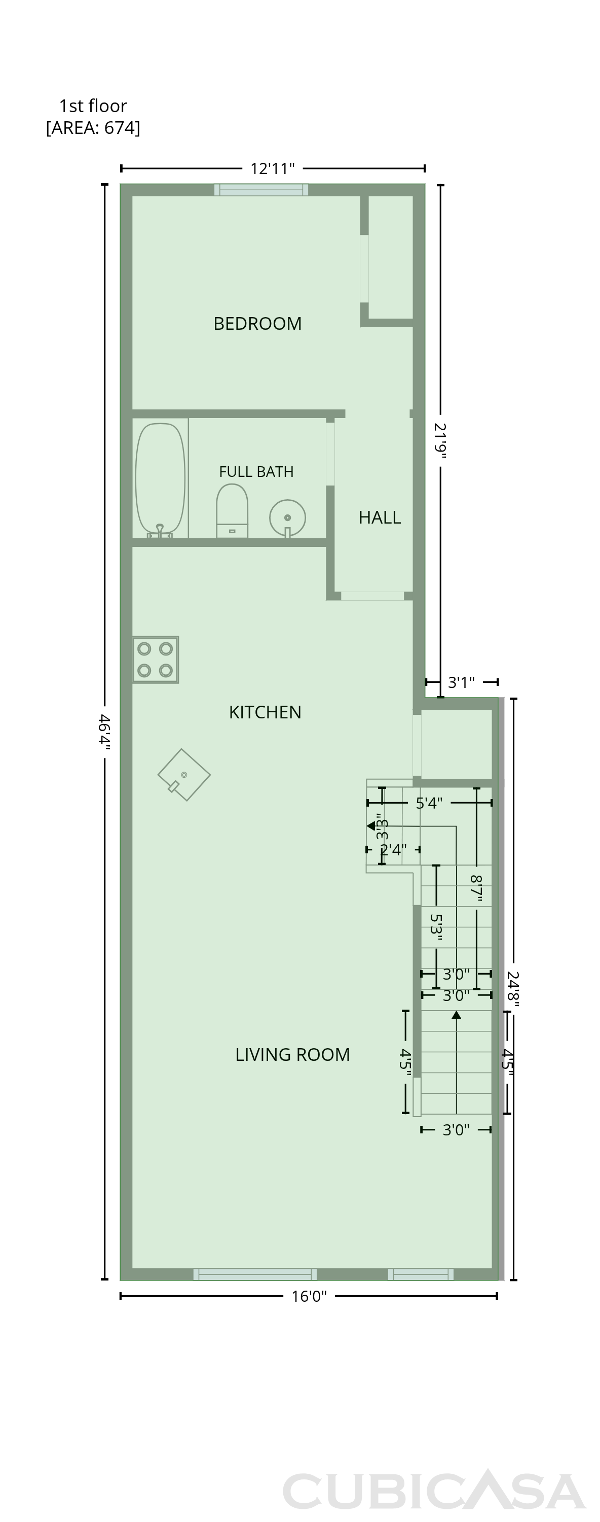 Second Floor of 3127 Madsen St, Hayward, CA