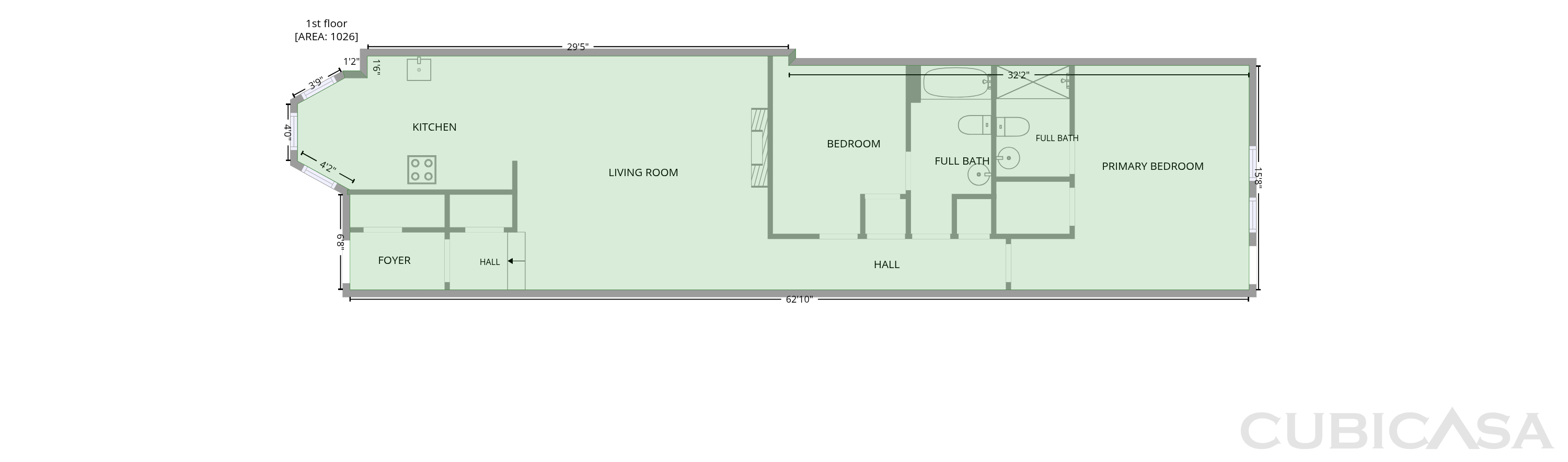 Main Floor of 1126 5th St NW, Washington, DC