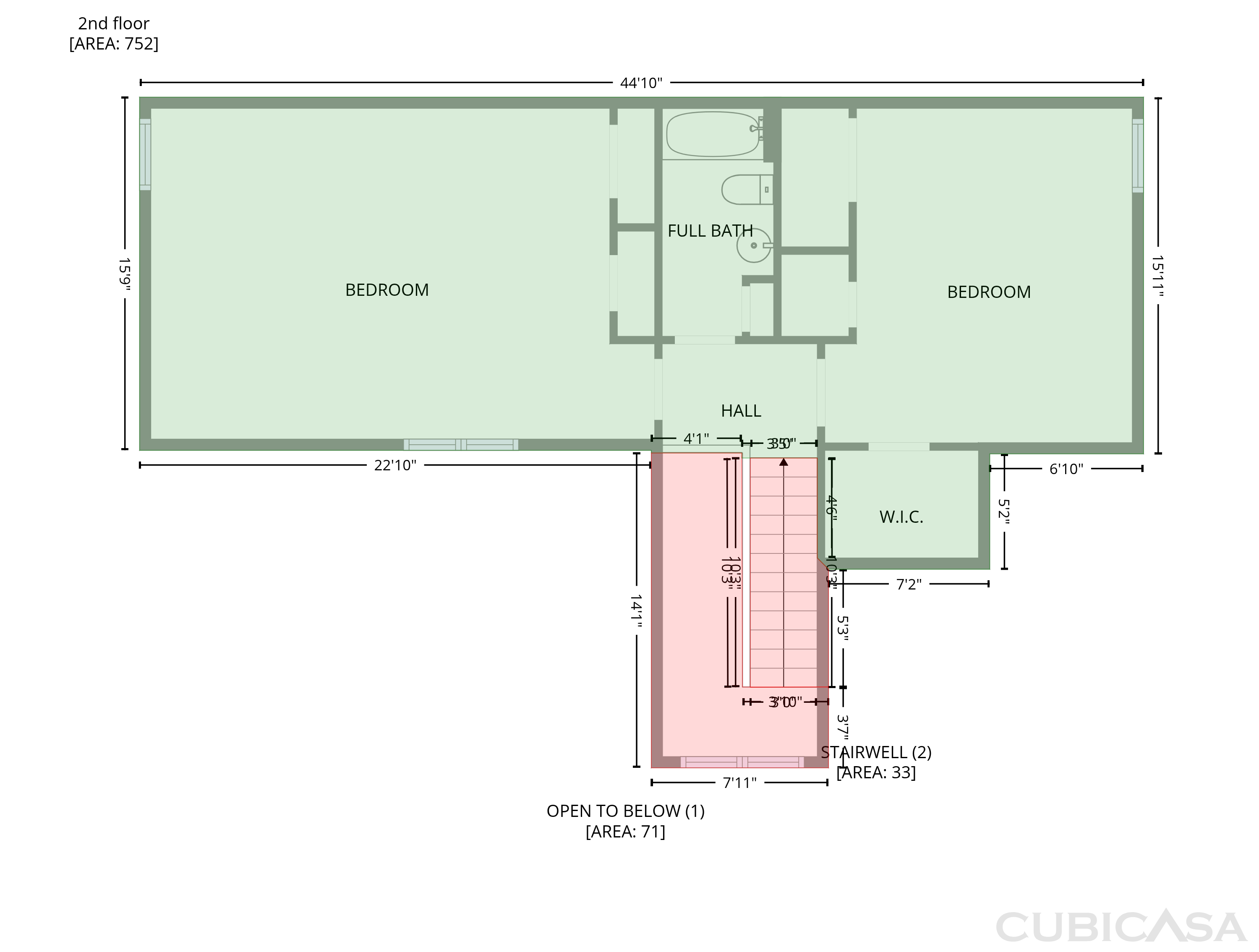 Second Floor of 2988 Chipmunk Trl SE, Marietta, GA