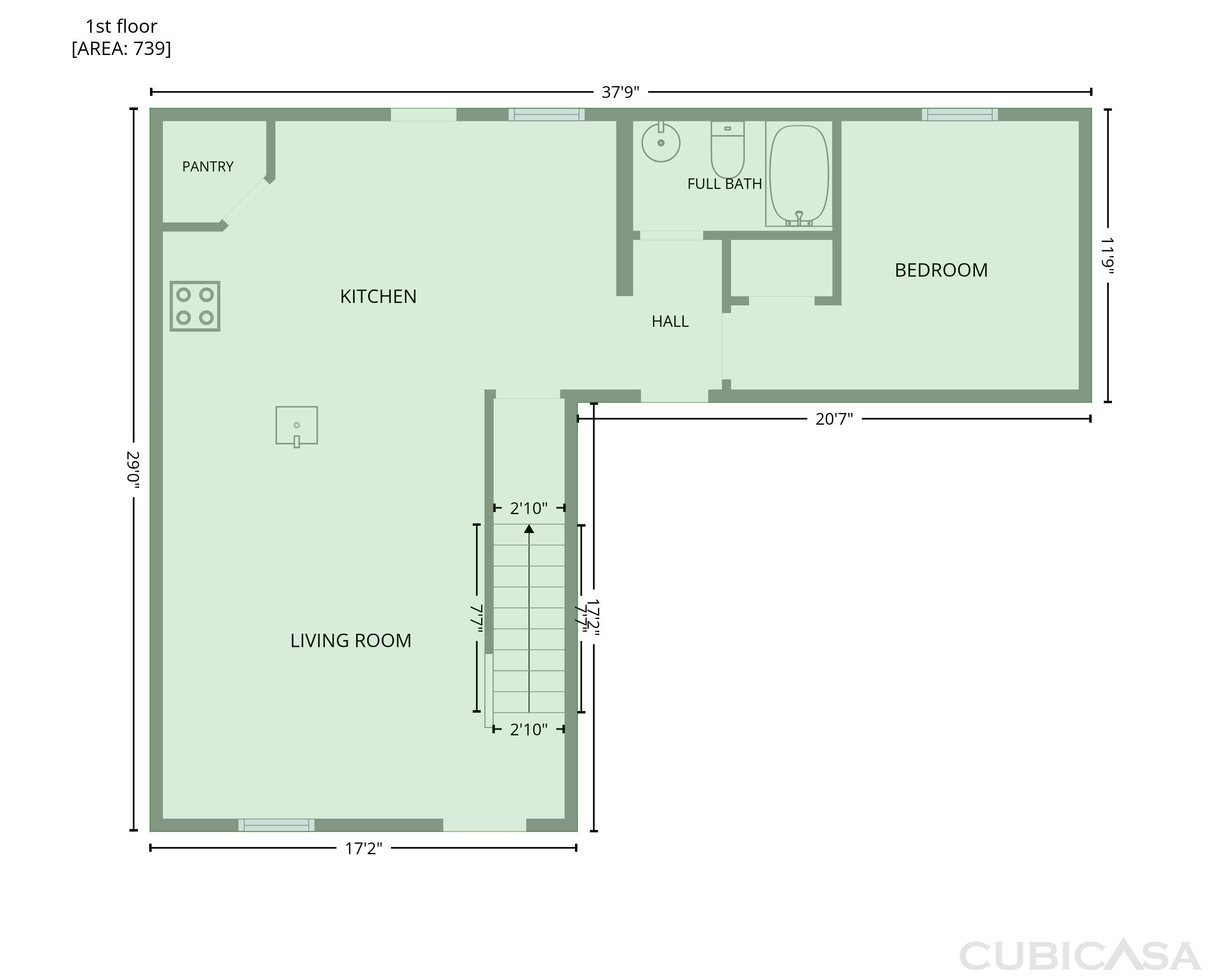 Main Floor of 10103 Lakeview Dr, Taylor, MI