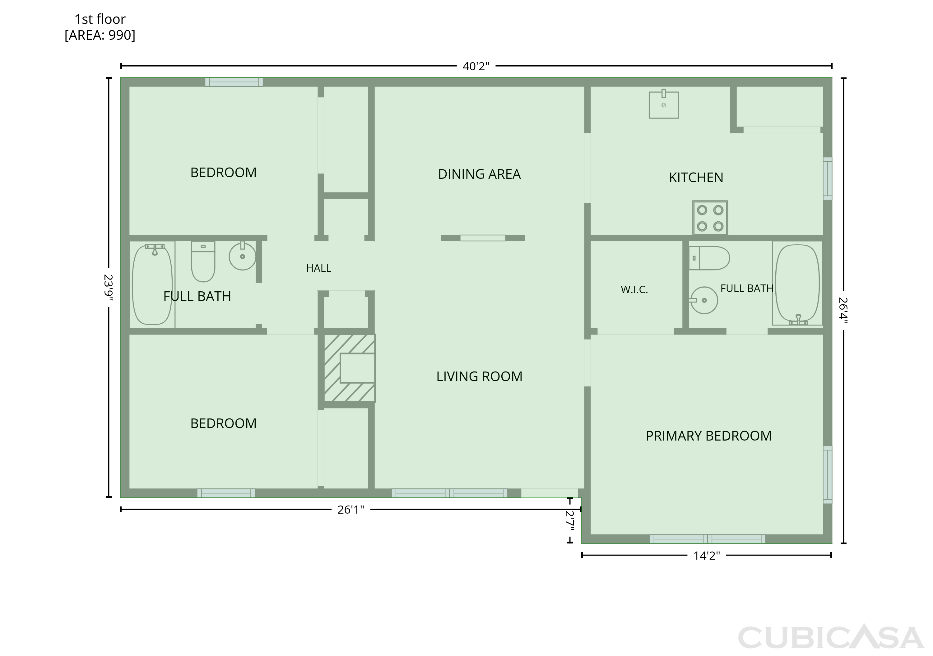 Main Floor of 1412 Bells Knox Rd, Charlotte, NC