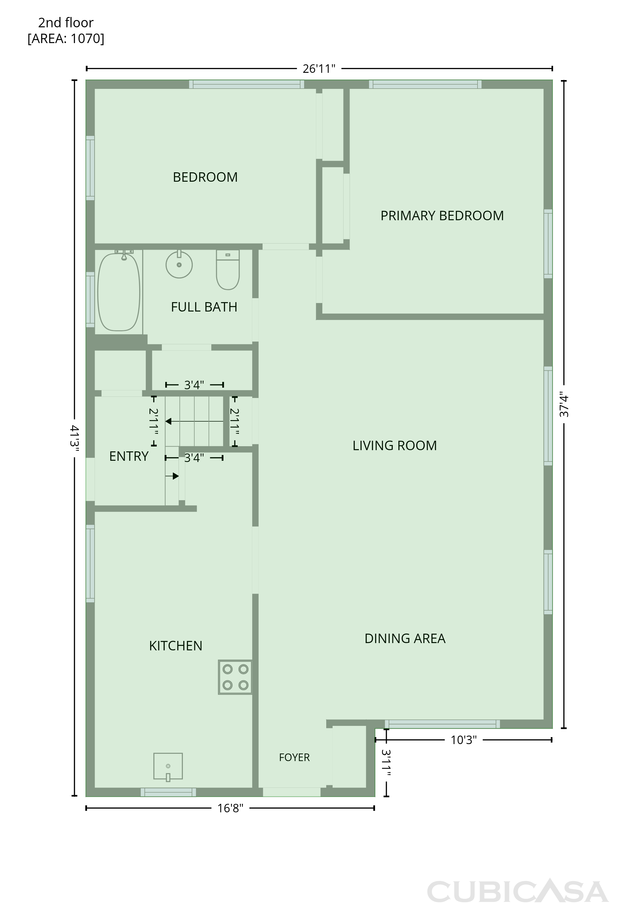 Second Floor of 572 11th Ave NW, New Brighton, MN